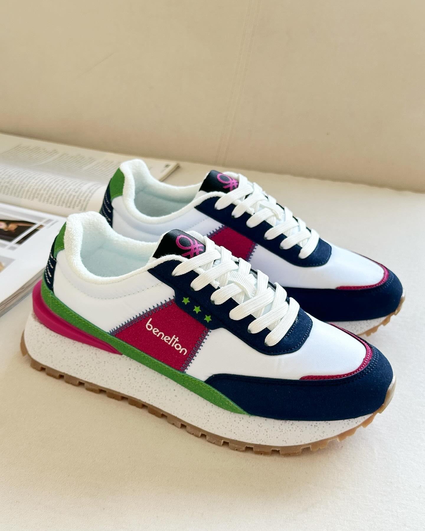 UNITED COLORS OF BENETTONSNEAKERBNT-10070 BEnetton Kadın Sneaker - Lacivert & Fuşya