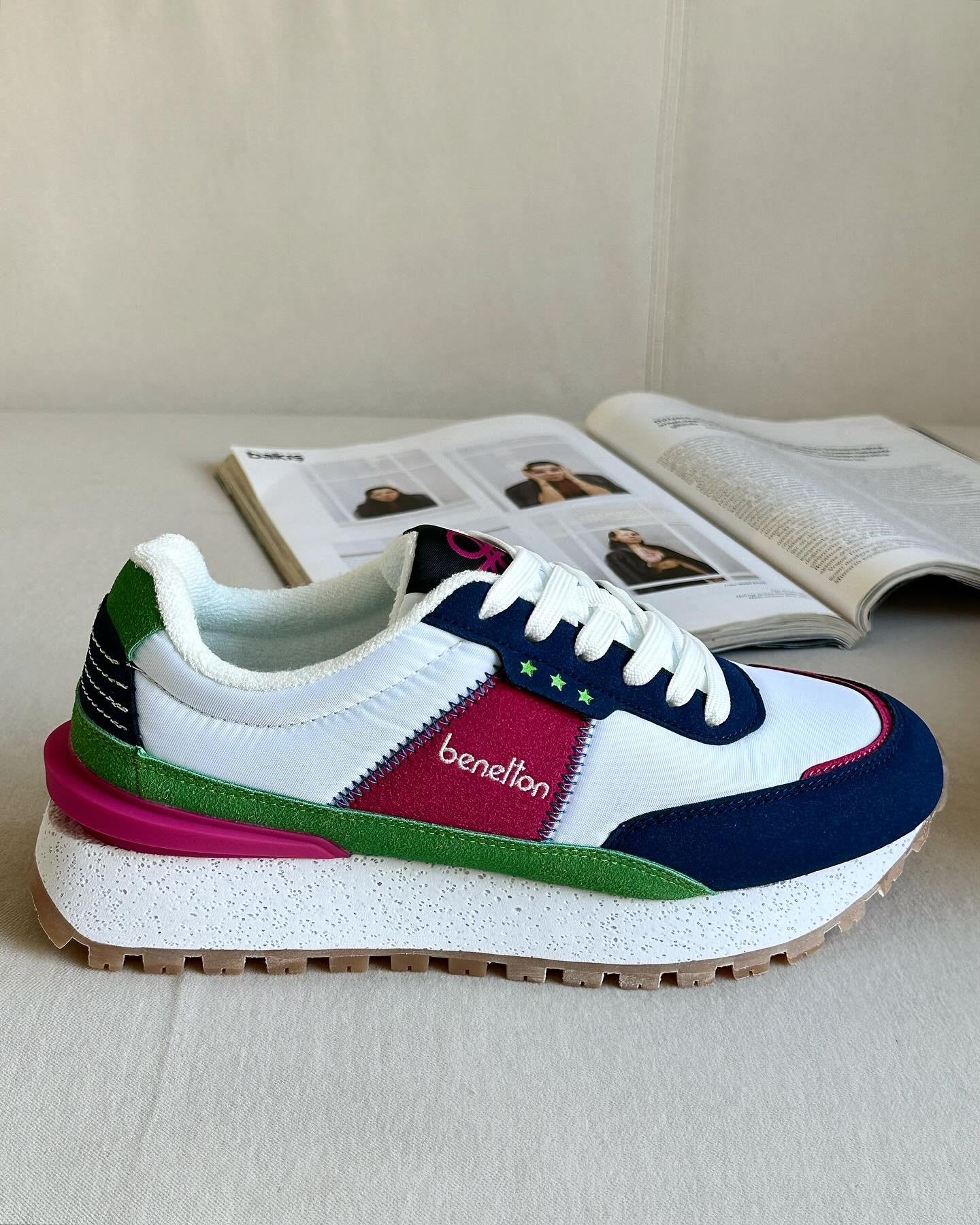 UNITED COLORS OF BENETTONSNEAKERBNT-10070 BEnetton Kadın Sneaker - Lacivert & Fuşya
