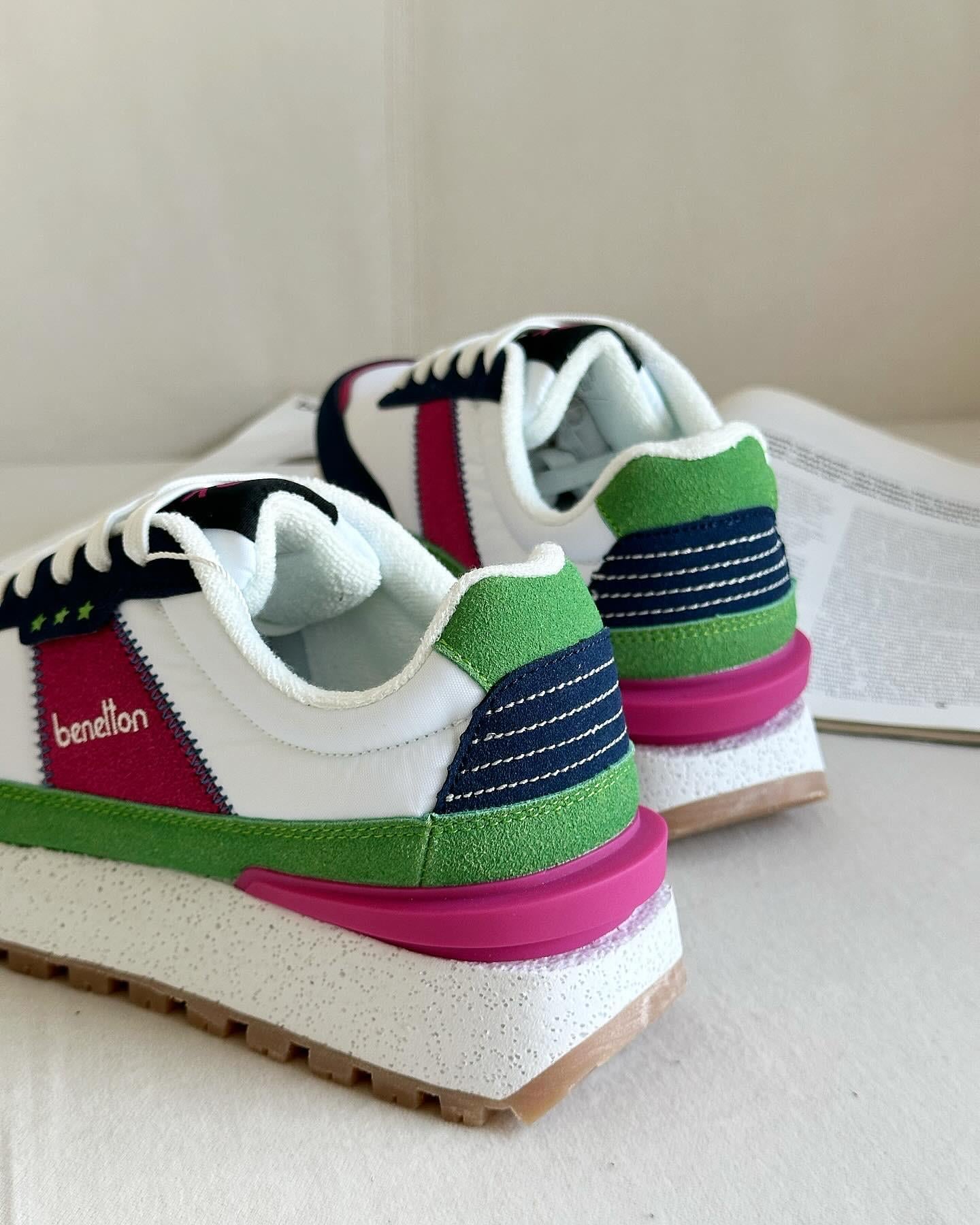 UNITED COLORS OF BENETTONSNEAKERBNT-10070 BEnetton Kadın Sneaker - Lacivert & Fuşya