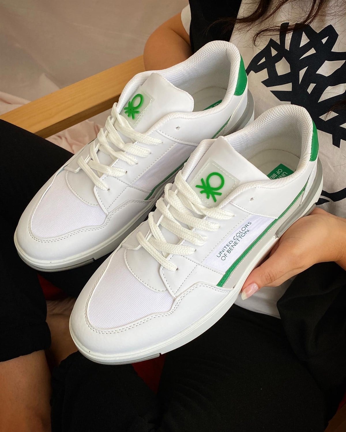 UNITED COLORS OF BENETTONErkekBNT-30681 Benetton Erkek Spor Ayakkabı - Beyaz