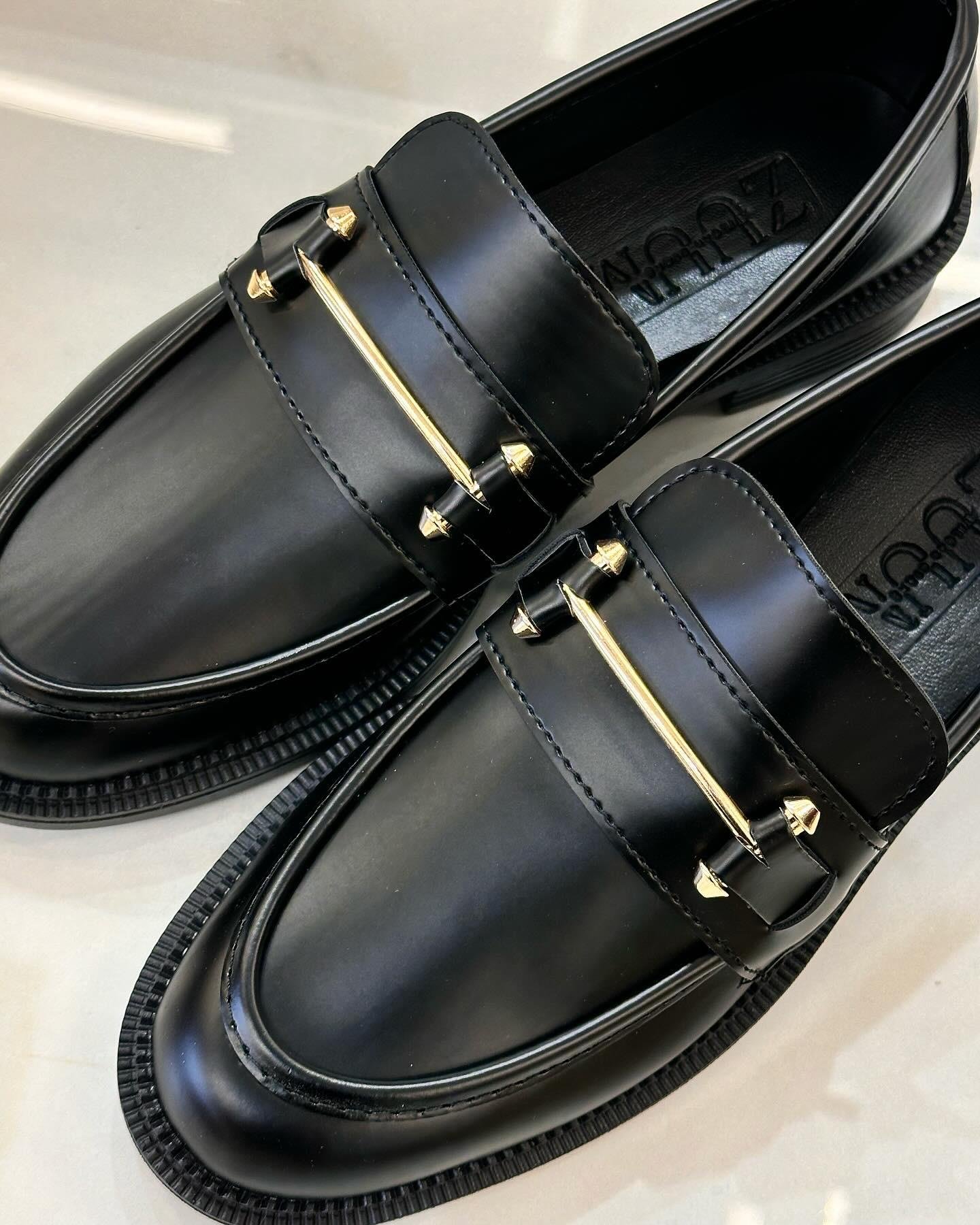 ZUUMMakosen & OxfordAlva Günlük Kadın Loafer Ayakkabı - Siyah Mat Rugan