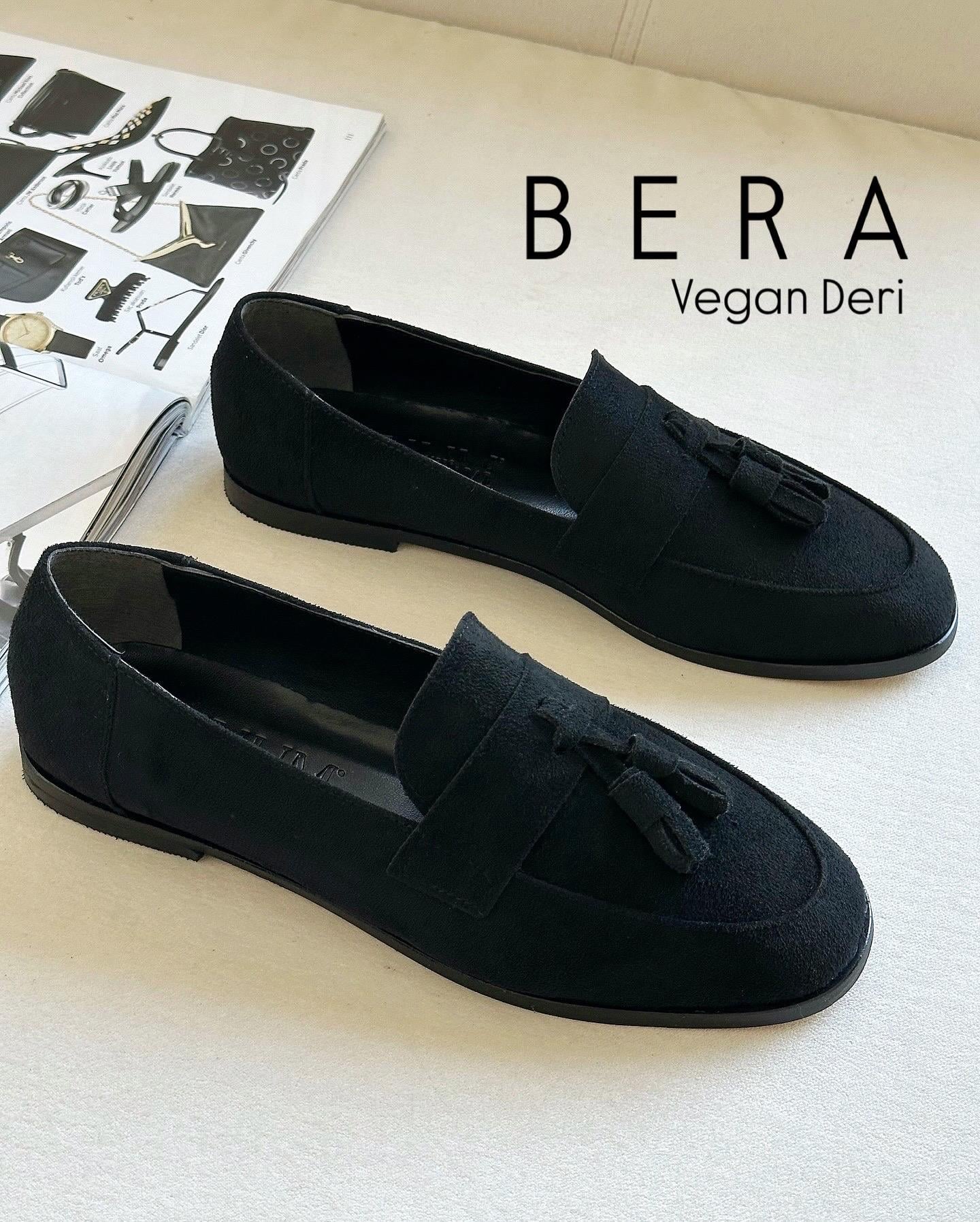 ZUUMMAKOSEN & OXFORDBera Püsküllü Günlük Kadın Loafer - Siyah Süet