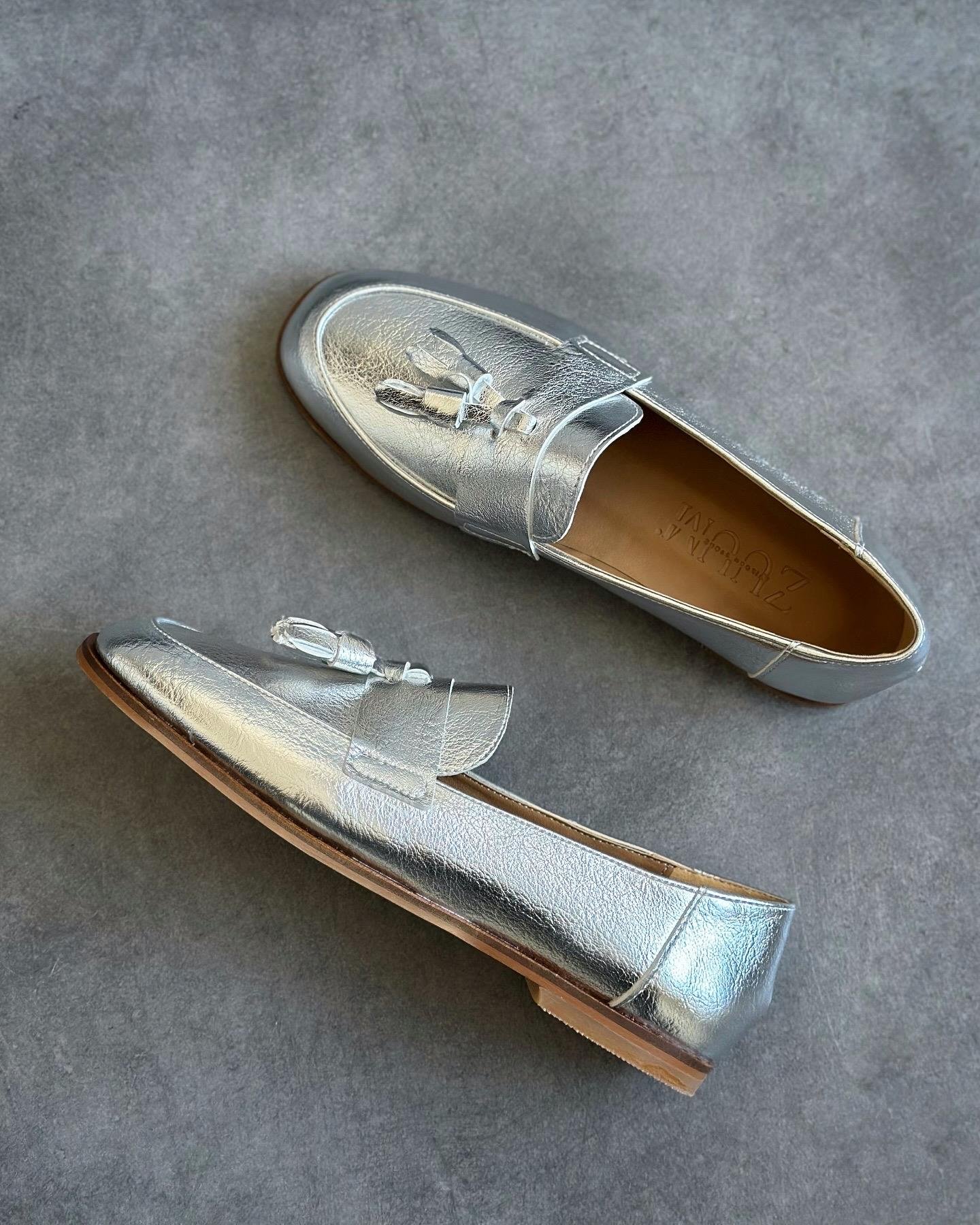 ZUUMMAKOSEN & OXFORDBera Püsküllü Günlük Kadın Loafer - Gümüş