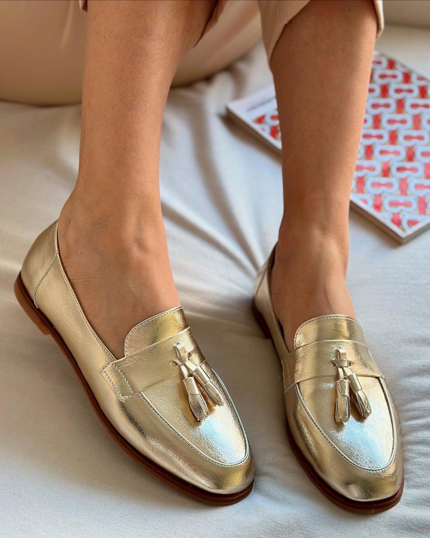 ZUUMMAKOSEN & OXFORDBera Püsküllü Günlük Kadın Loafer - Altın
