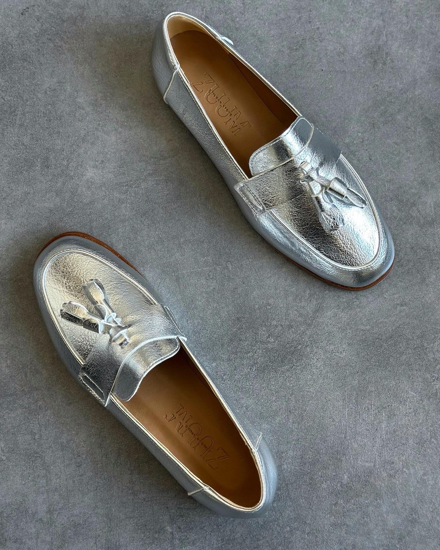 ZUUMMAKOSEN & OXFORDBera Püsküllü Günlük Kadın Loafer - Gümüş