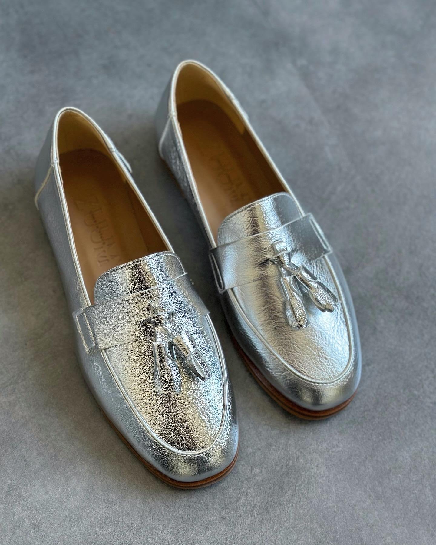 ZUUMMAKOSEN & OXFORDBera Püsküllü Günlük Kadın Loafer - Gümüş