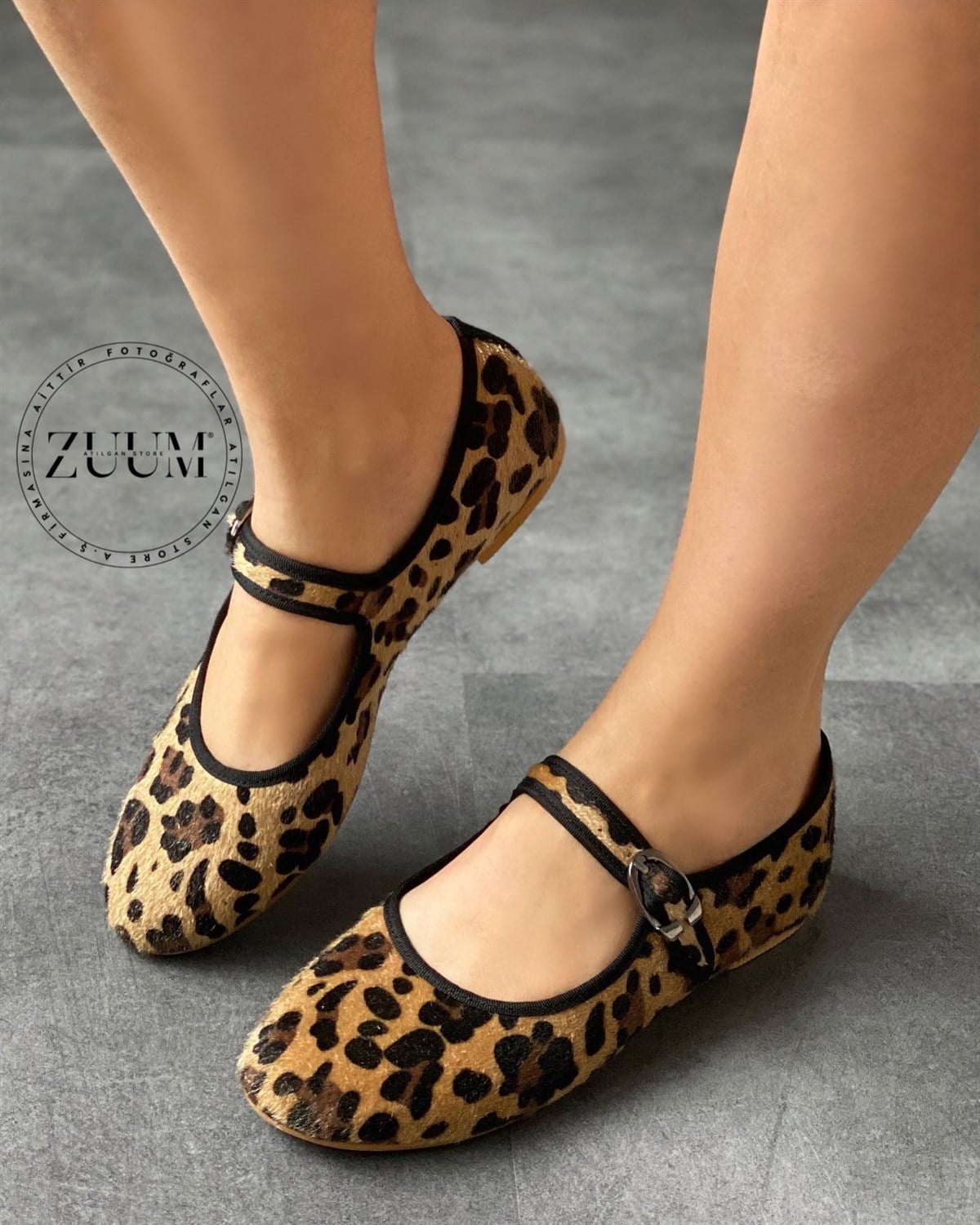ZUUMBabet & EspadrilBeys Kadın Babet - Leopar