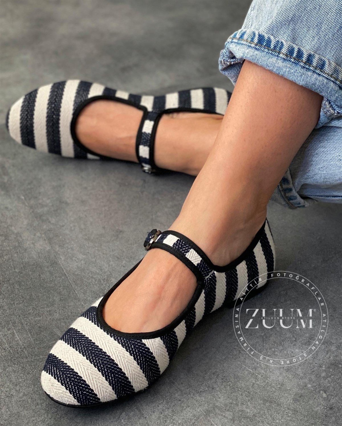 ZUUMBabet & EspadrilBeys Kadın Babet - Siyah & Ten