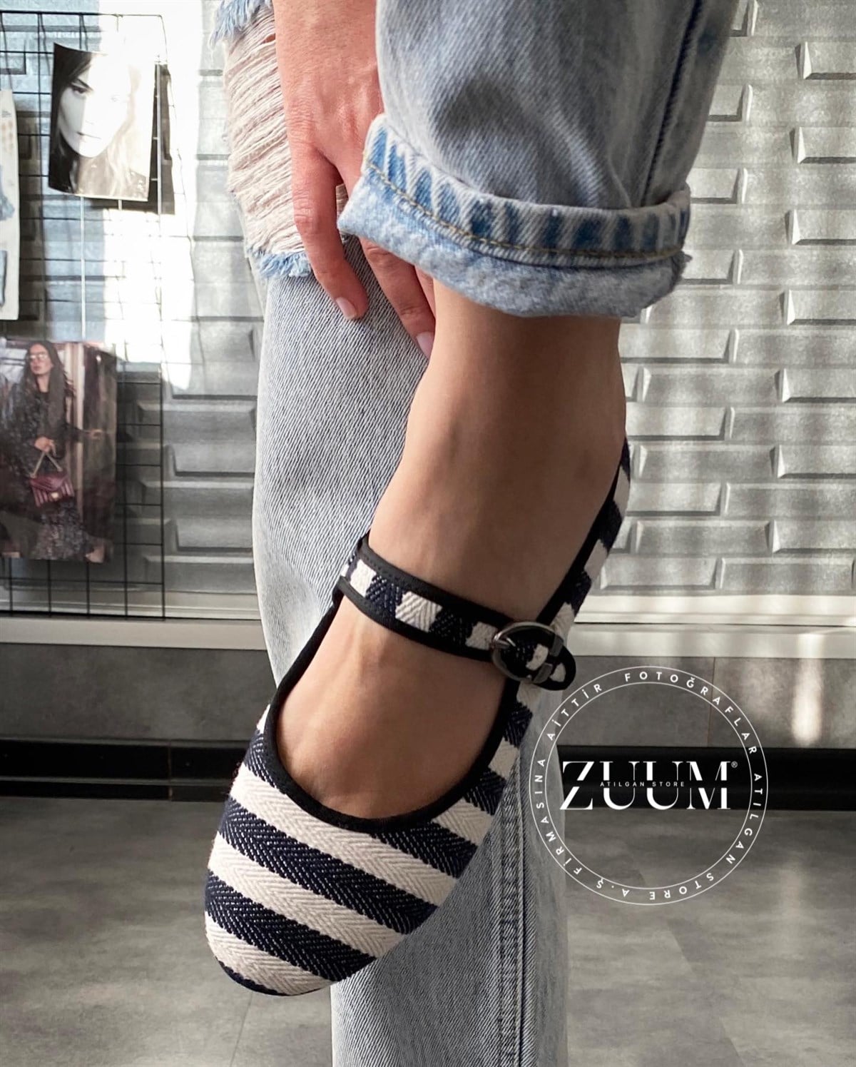ZUUMBabet & EspadrilBeys Kadın Babet - Siyah & Ten