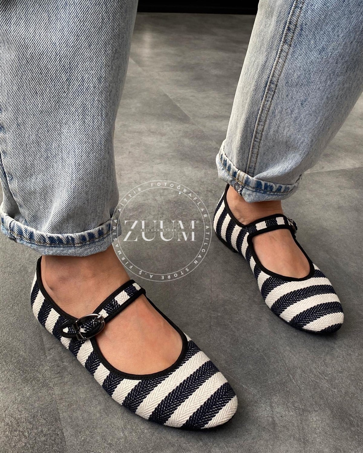 ZUUMBabet & EspadrilBeys Kadın Babet - Siyah & Ten