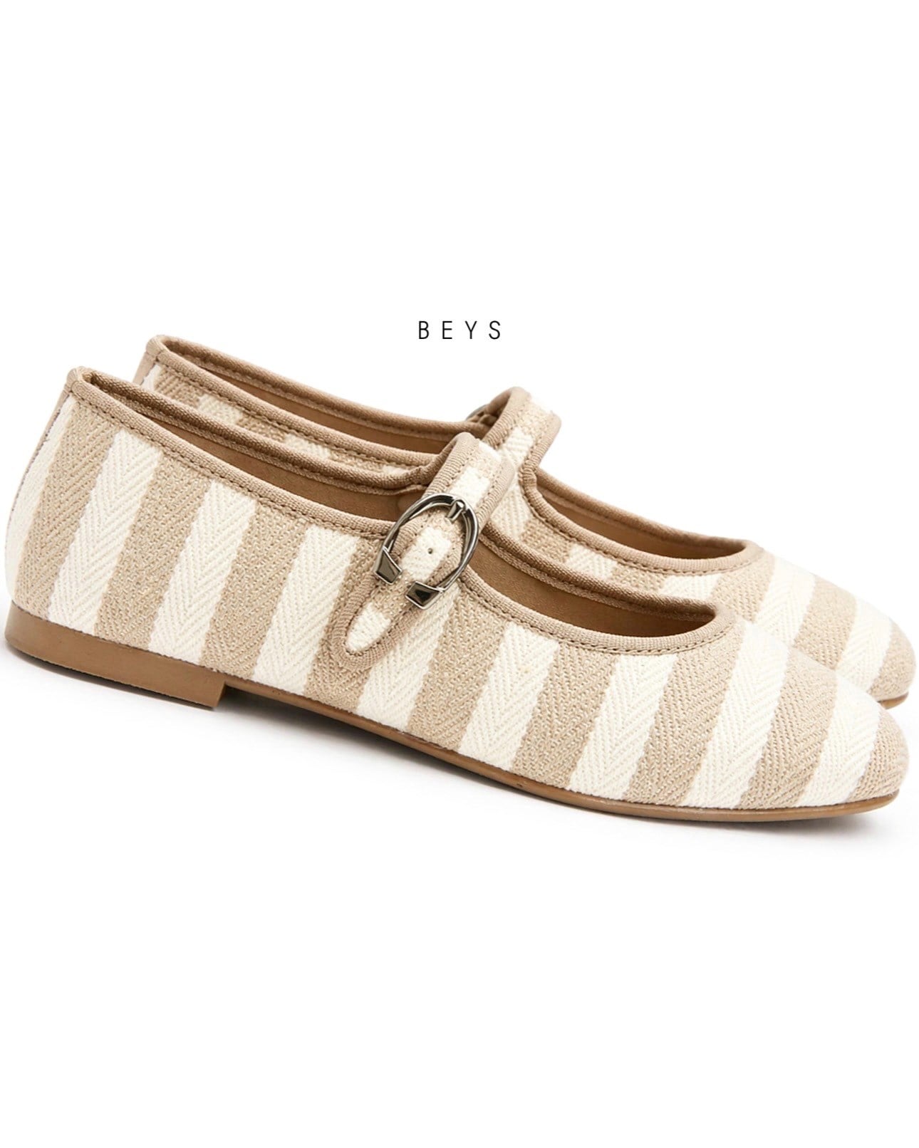 ZUUMBABET & LOAFERBeys Mary Jane Kadın Balerin Babet - Nude & Ten