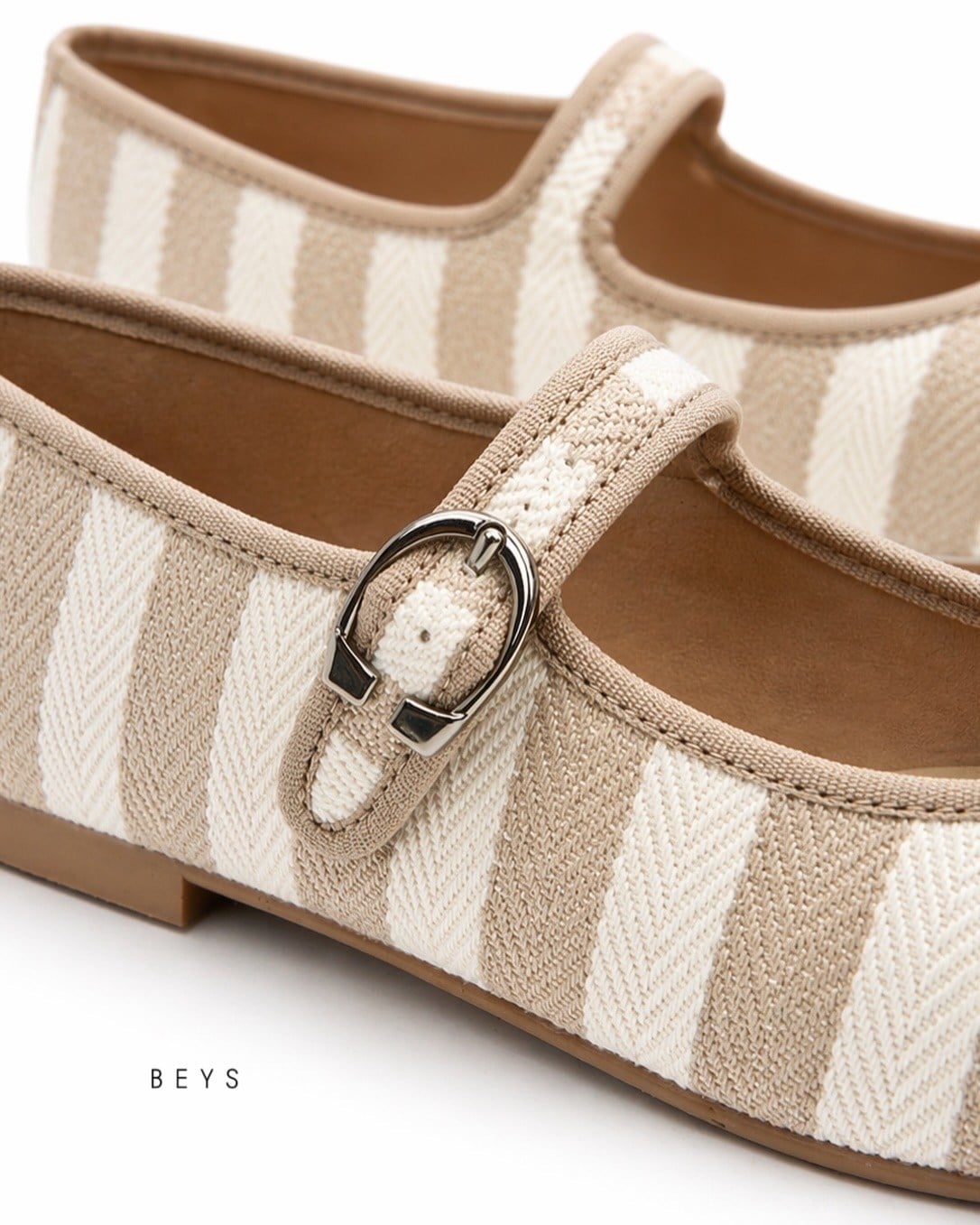 ZUUMBABET & LOAFERBeys Mary Jane Kadın Balerin Babet - Nude & Ten