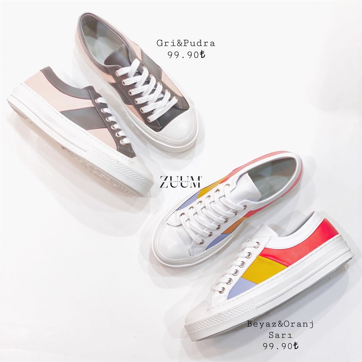 ZUUMSNEAKERCLOUD - SPOR AYAKKABI - Beyaz & Oranj & Sarı 