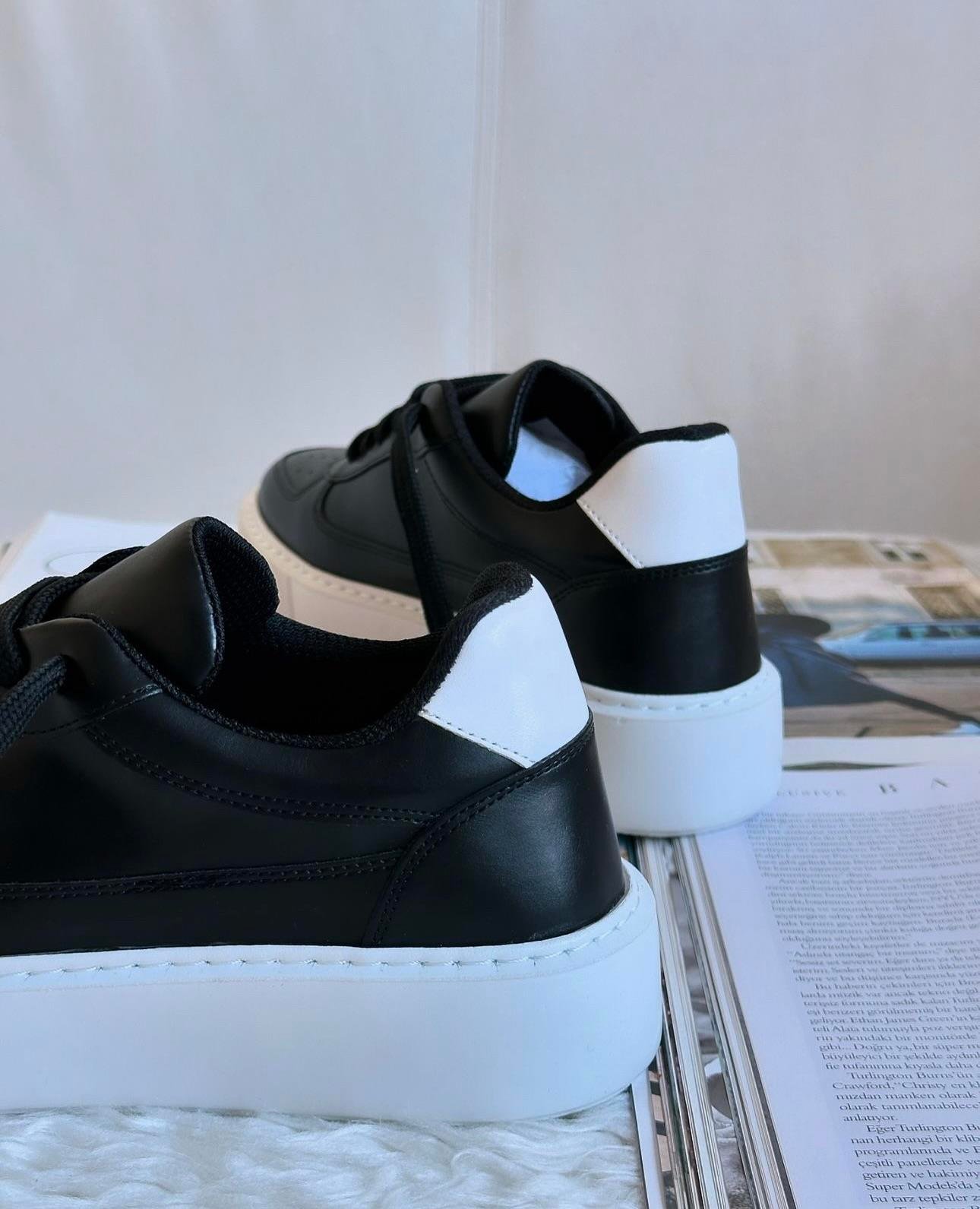 ZUUMSNEAKERColes Kadın Sneaker - Siyah Cilt & Beyaz