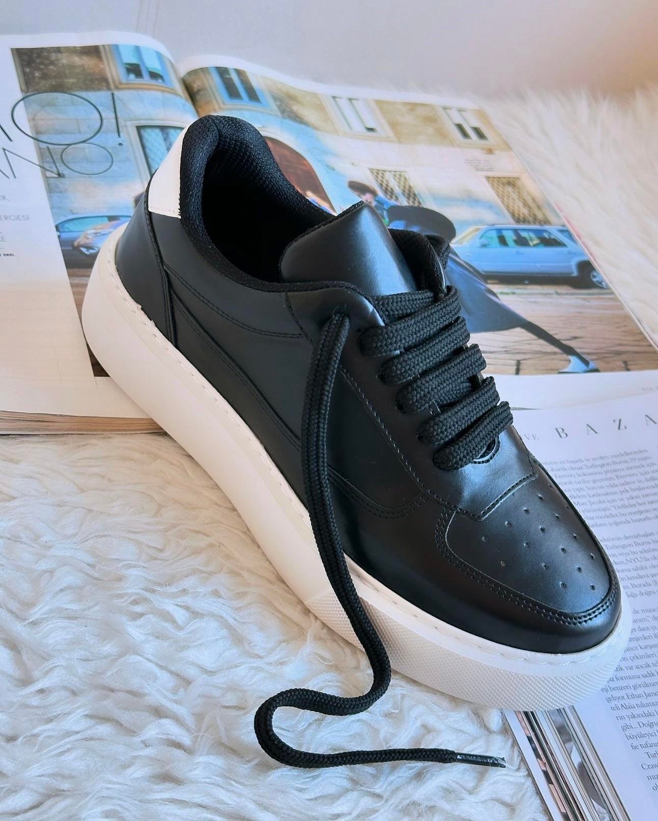 ZUUMSNEAKERColes Kadın Sneaker - Siyah Cilt & Beyaz