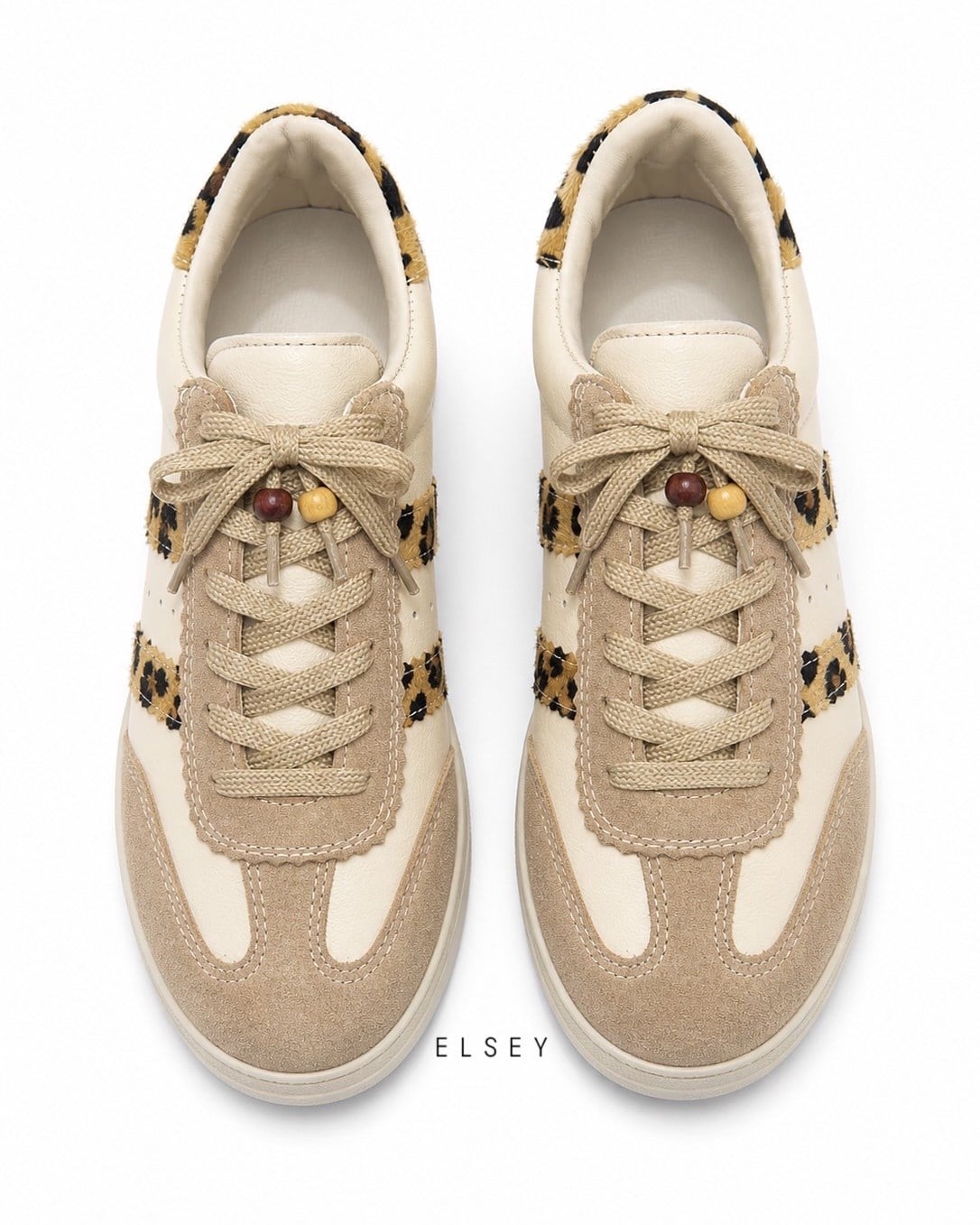 ZUUMSNEAKERElsey % 100 Hakiki Deri Kadın Sneaker - Bej Deri