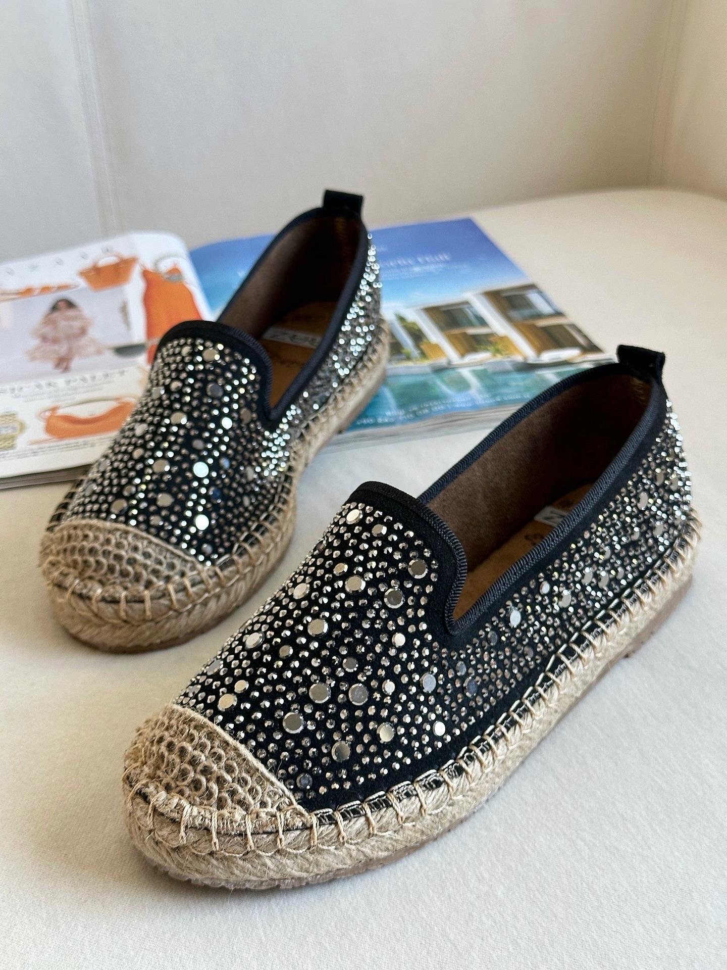 ZUUMBABET & ESPADRİLFeles Taşlı  Kadın Espadril - Siyah