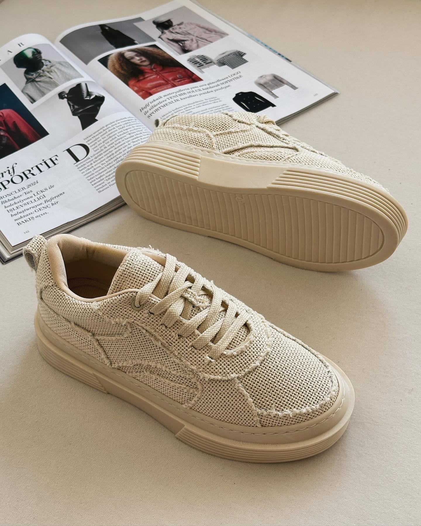 ZUUMSNEAKERFond Ortopedik Pedli Kadın Spor Ayakkabı - Hasır