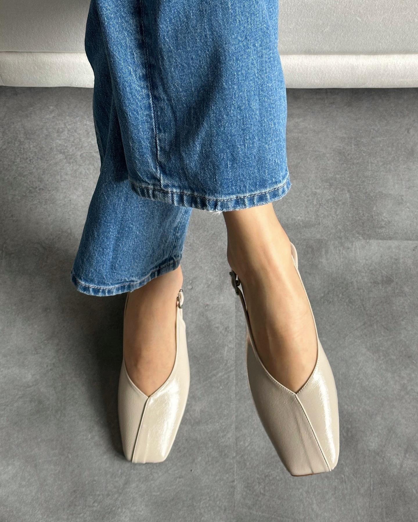 ZUUMBABET & ESPADRİLHeras Küt Burunlu Kadın Babet - Bej Rustik