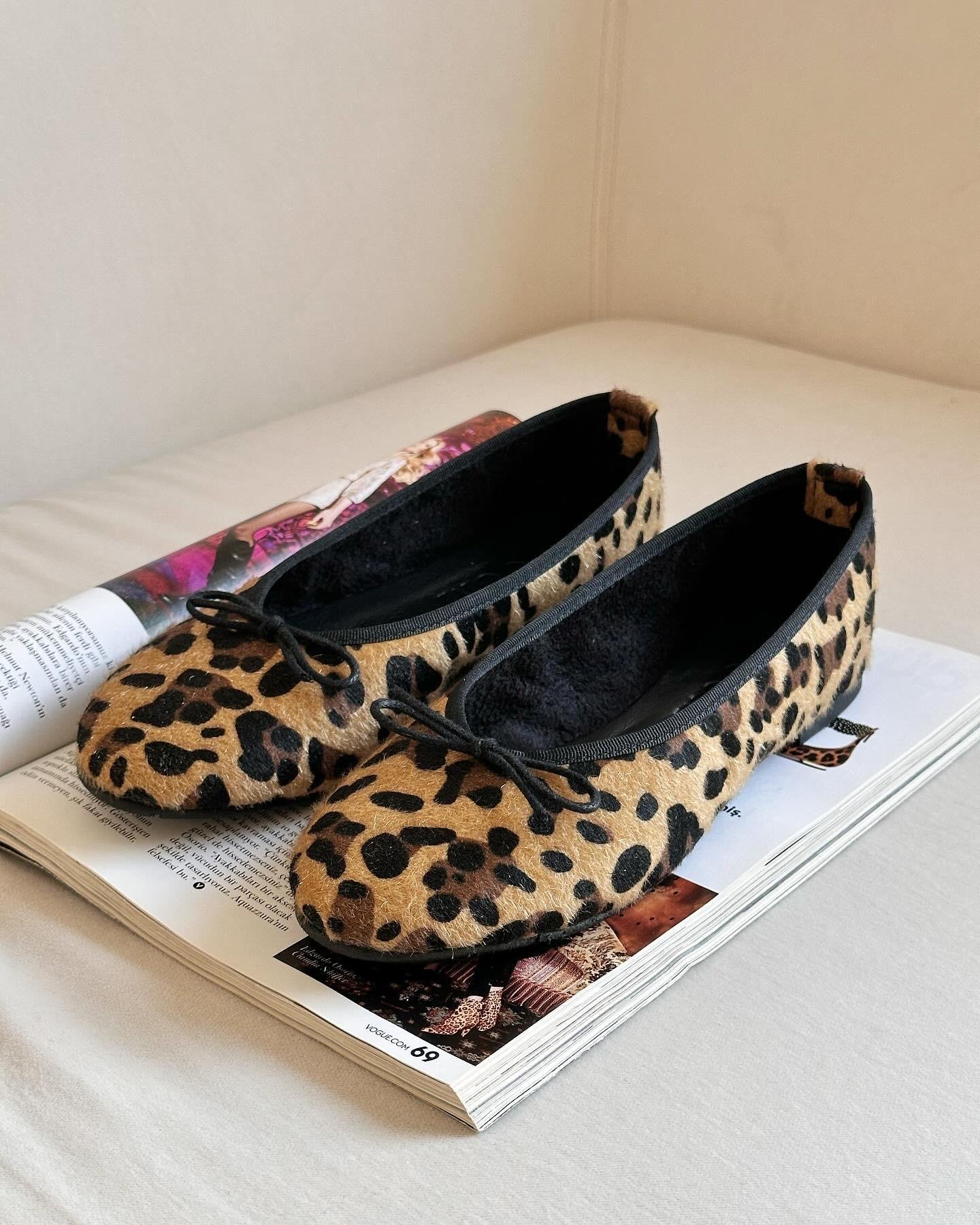 ZUUMBABET & ESPADRİLHobby Kadın Balerin Babet - Leopar