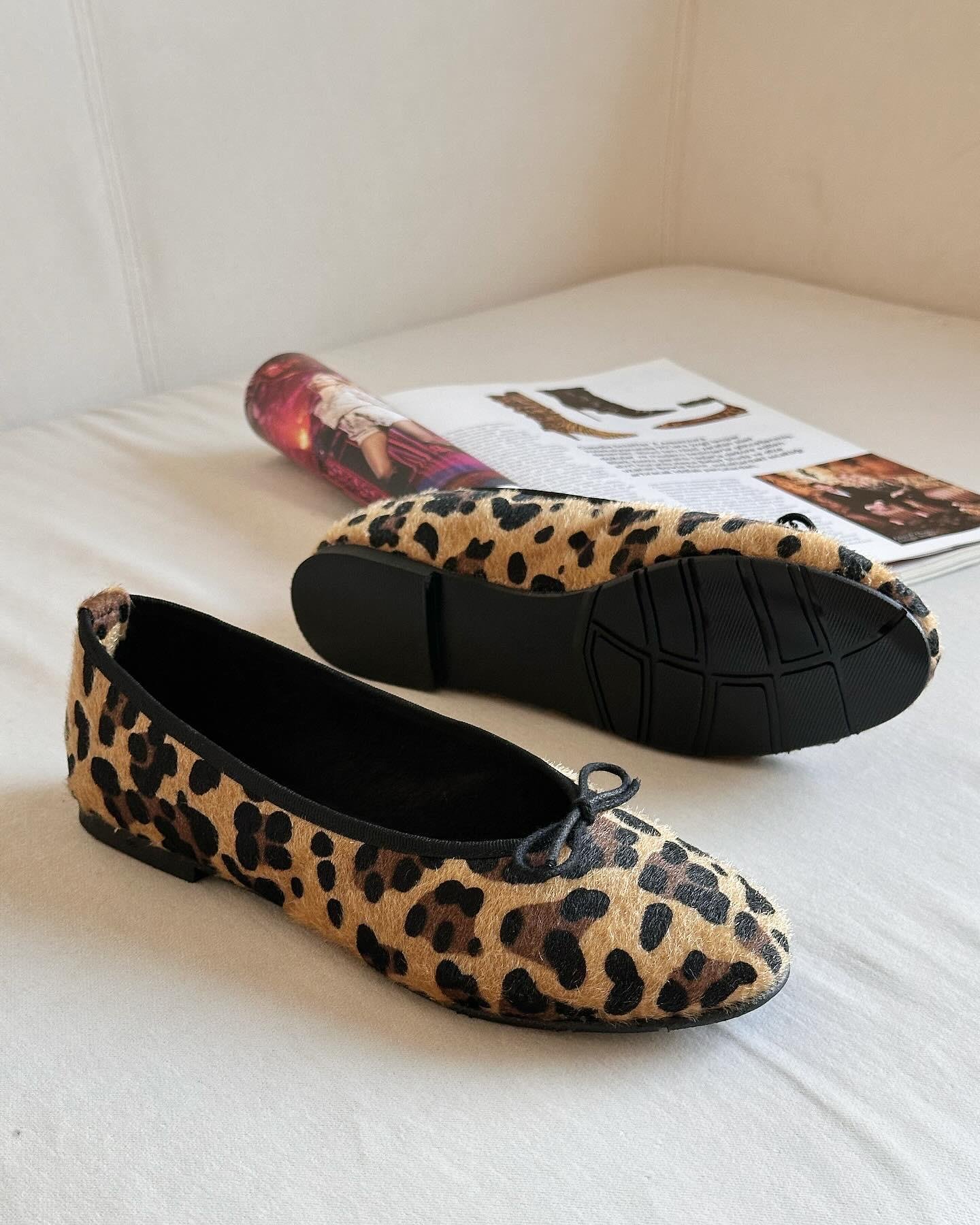 ZUUMBABET & ESPADRİLHobby Kadın Balerin Babet - Leopar