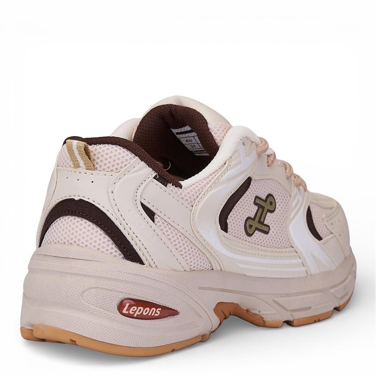ZUUMSNEAKERLepons Günlük Kadın Sneaker - Bej & Kahve