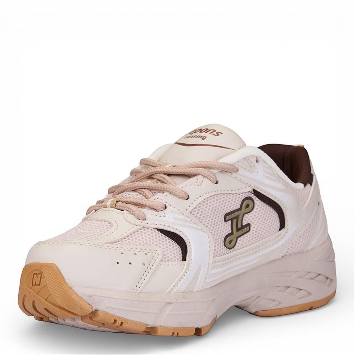 ZUUMSNEAKERLepons Günlük Kadın Sneaker - Bej & Kahve