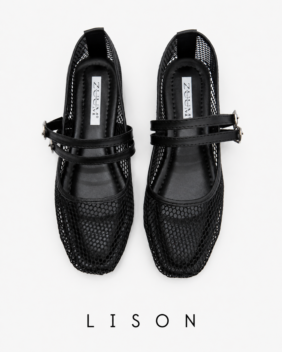 ZUUMBABET & LOAFERLison File Kadın Babet - Siyah