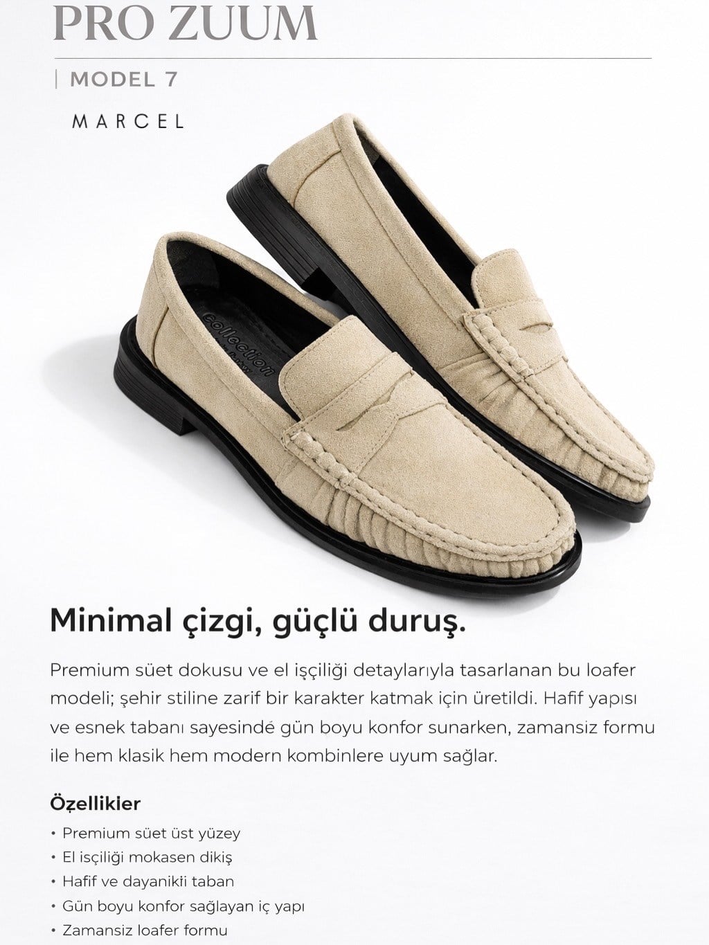 ZUUMBABET & LOAFERMarcel Günlük Kadın Loafer - Bej Süet