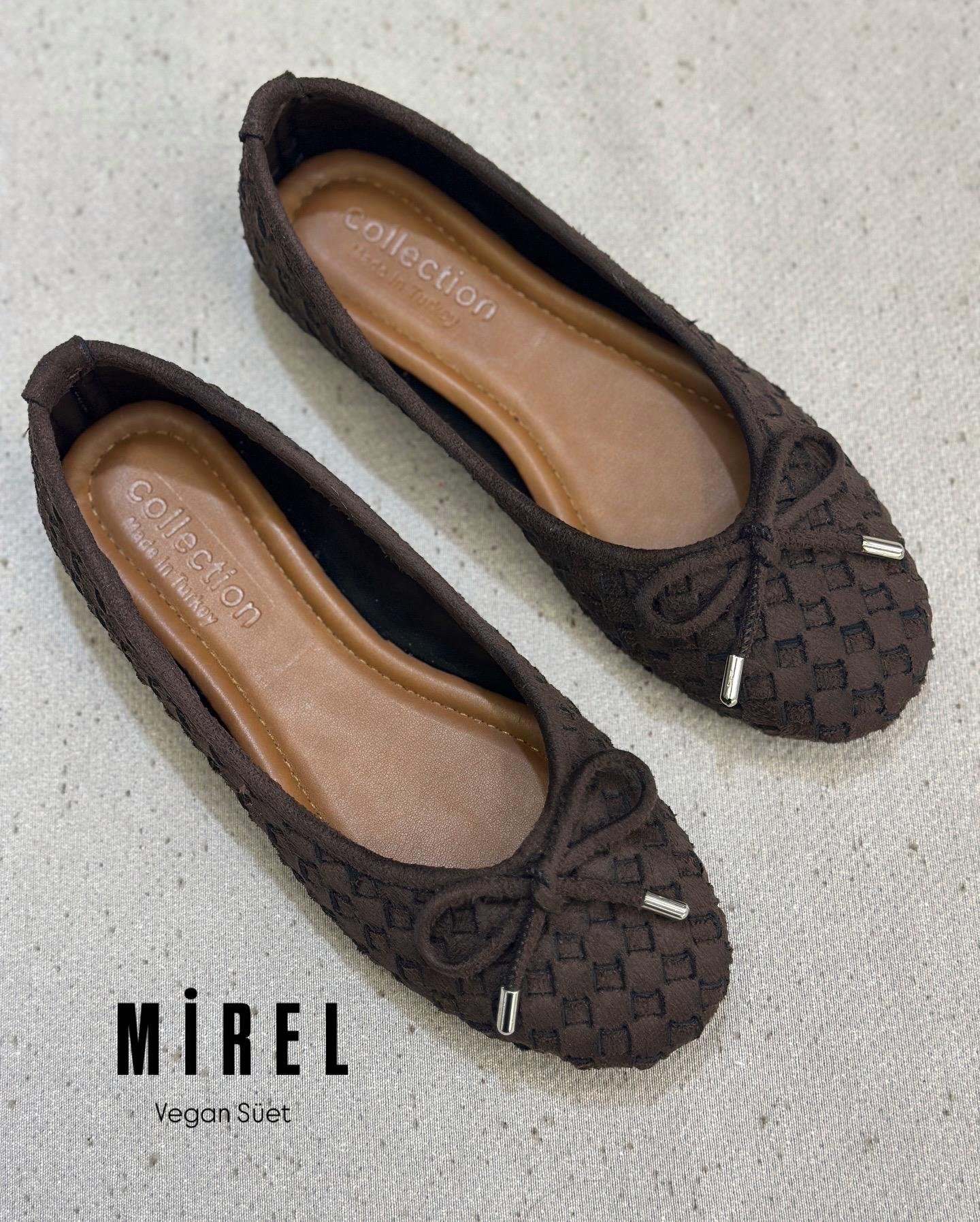 ZUUMBABET & ESPADRİLMirel Günlük Kadın Babet - Kahve Süet