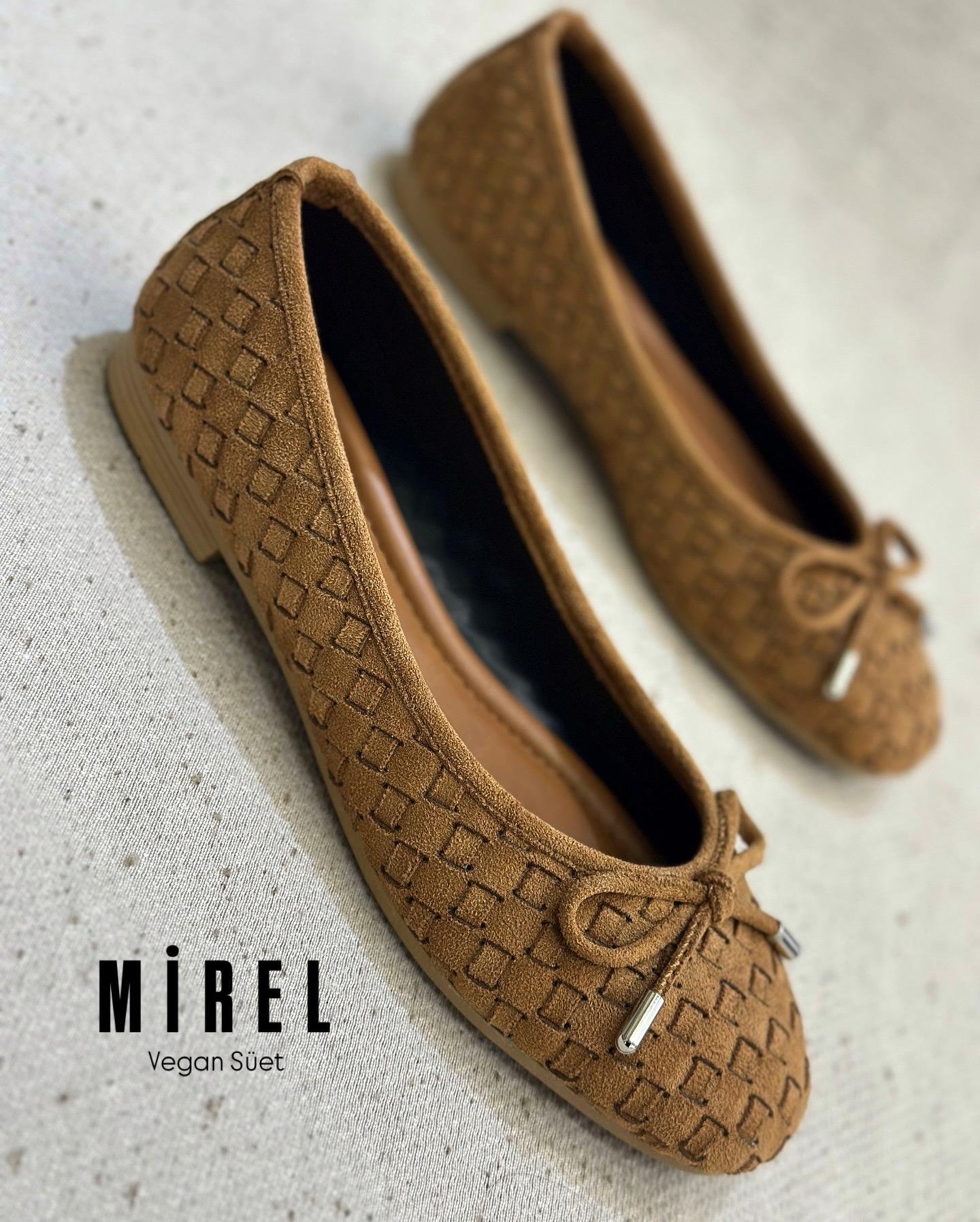 ZUUMBABET & ESPADRİLMirel Günlük Kadın Babet - Taba Süet