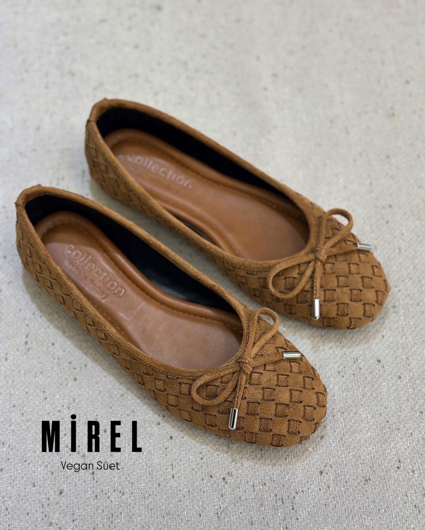ZUUMBABET & ESPADRİLMirel Günlük Kadın Babet - Taba Süet