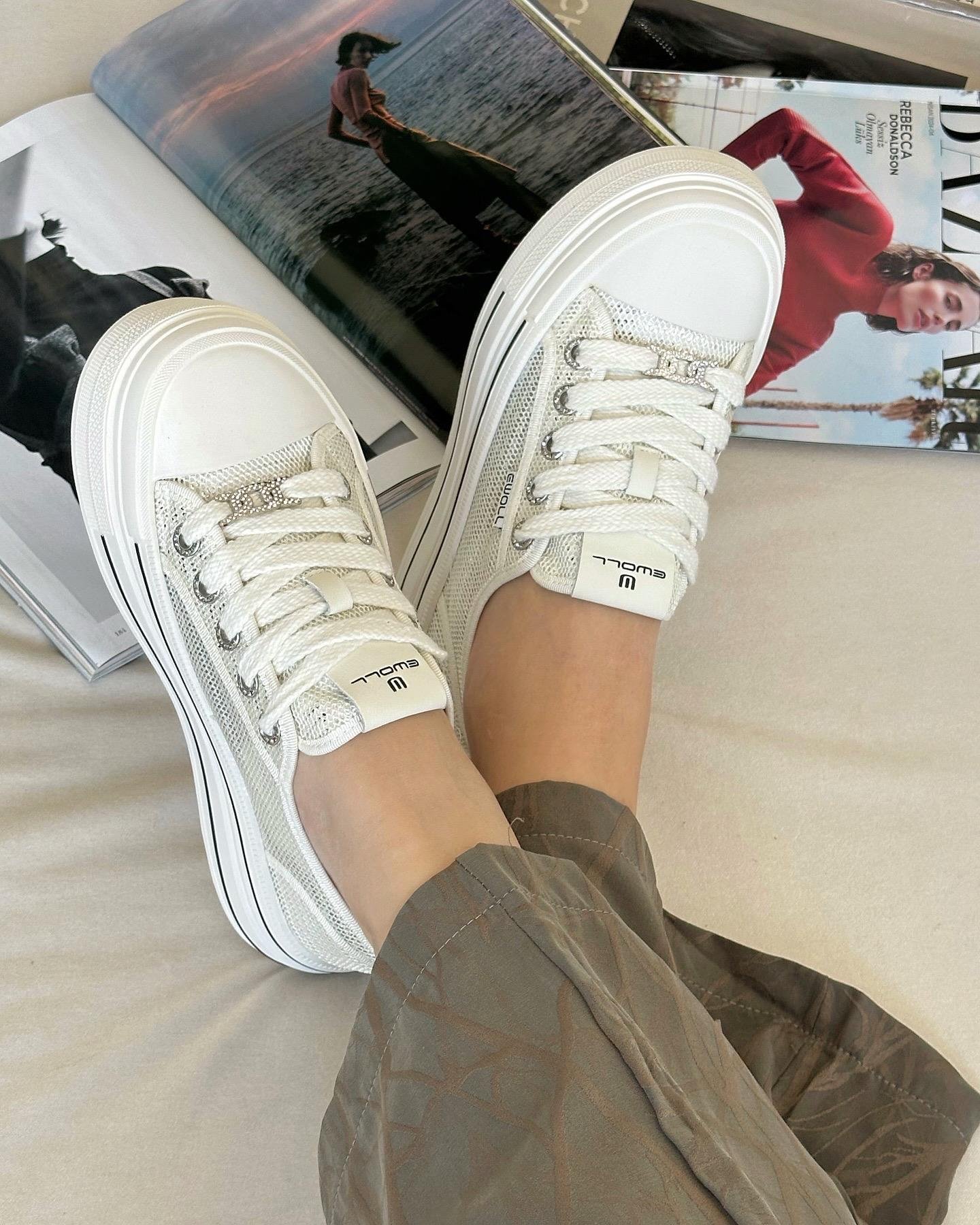 ZUUMSNEAKERMumol Kalın Tabanlı Kadın Günlük Ayakkabı - Beyaz