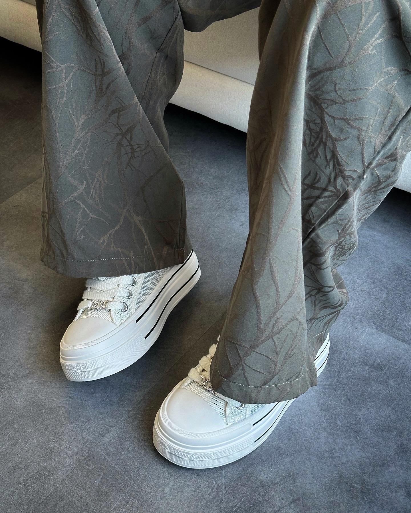 ZUUMSNEAKERMumol Kalın Tabanlı Kadın Günlük Ayakkabı - Beyaz