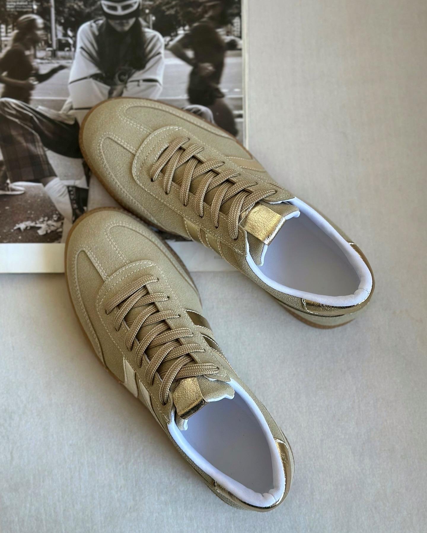 ZUUMSNEAKEROdin Kadın Sneaker - Bej & Altın