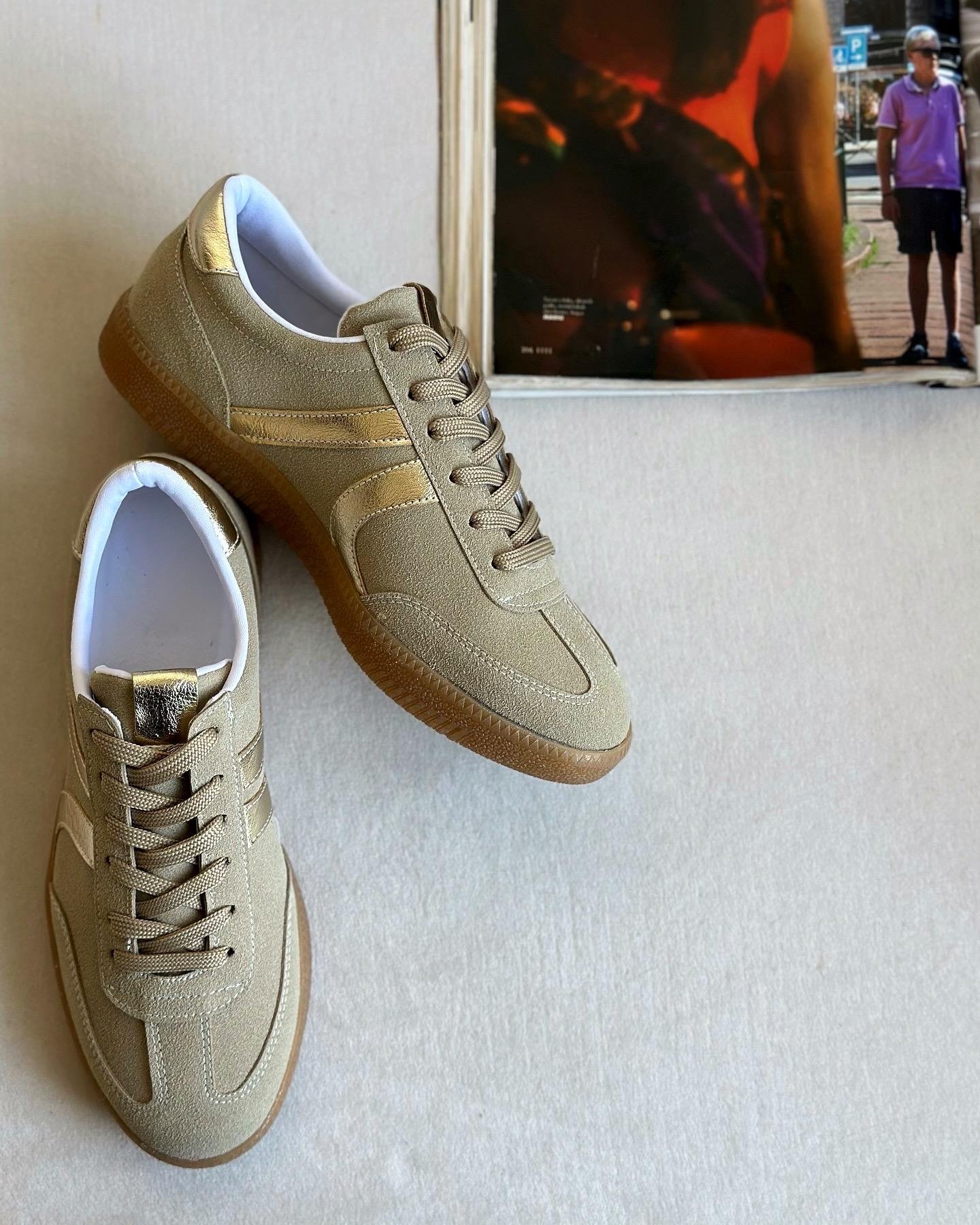 ZUUMSNEAKEROdin Kadın Sneaker - Bej & Altın