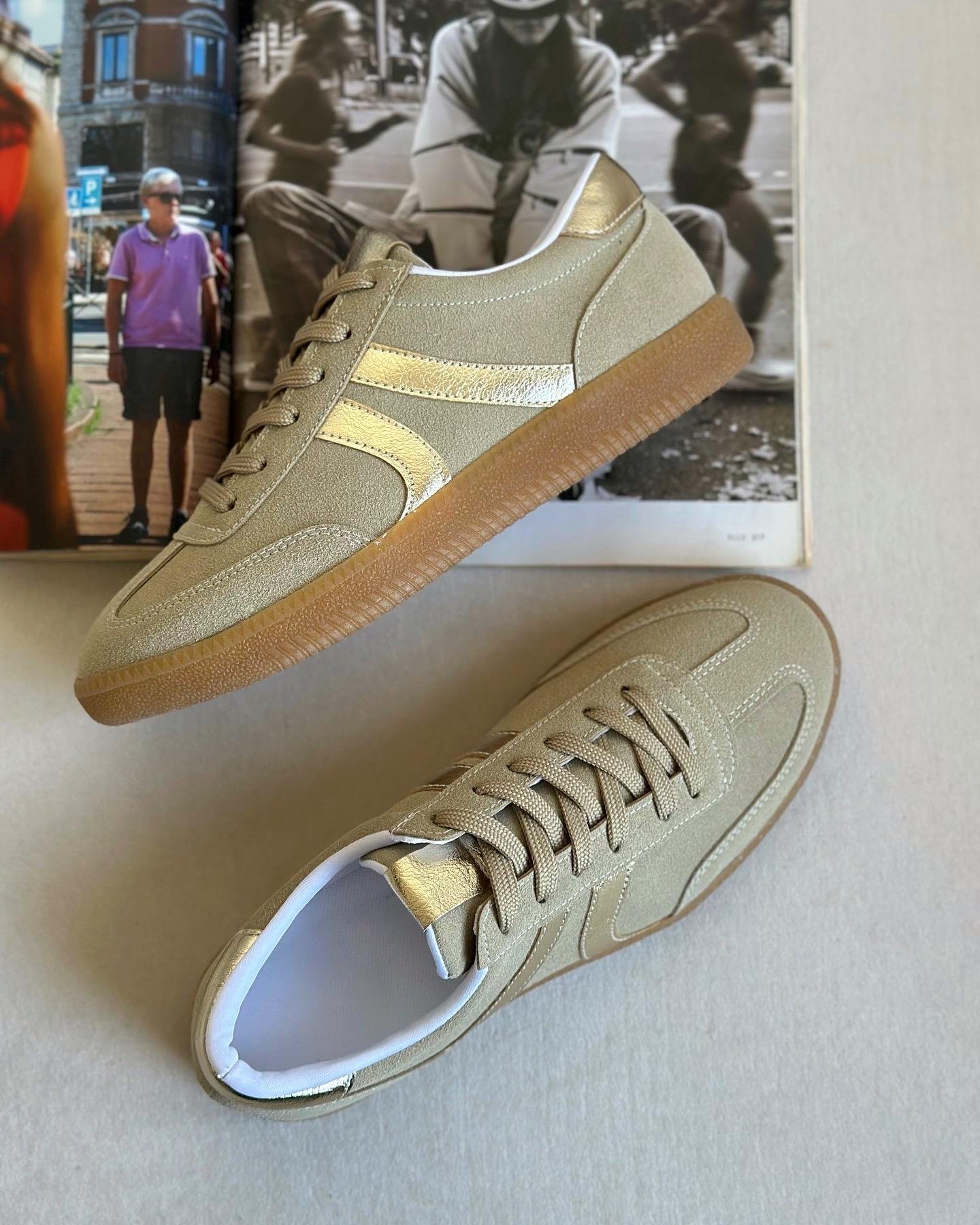 ZUUMSNEAKEROdin Kadın Sneaker - Bej & Altın