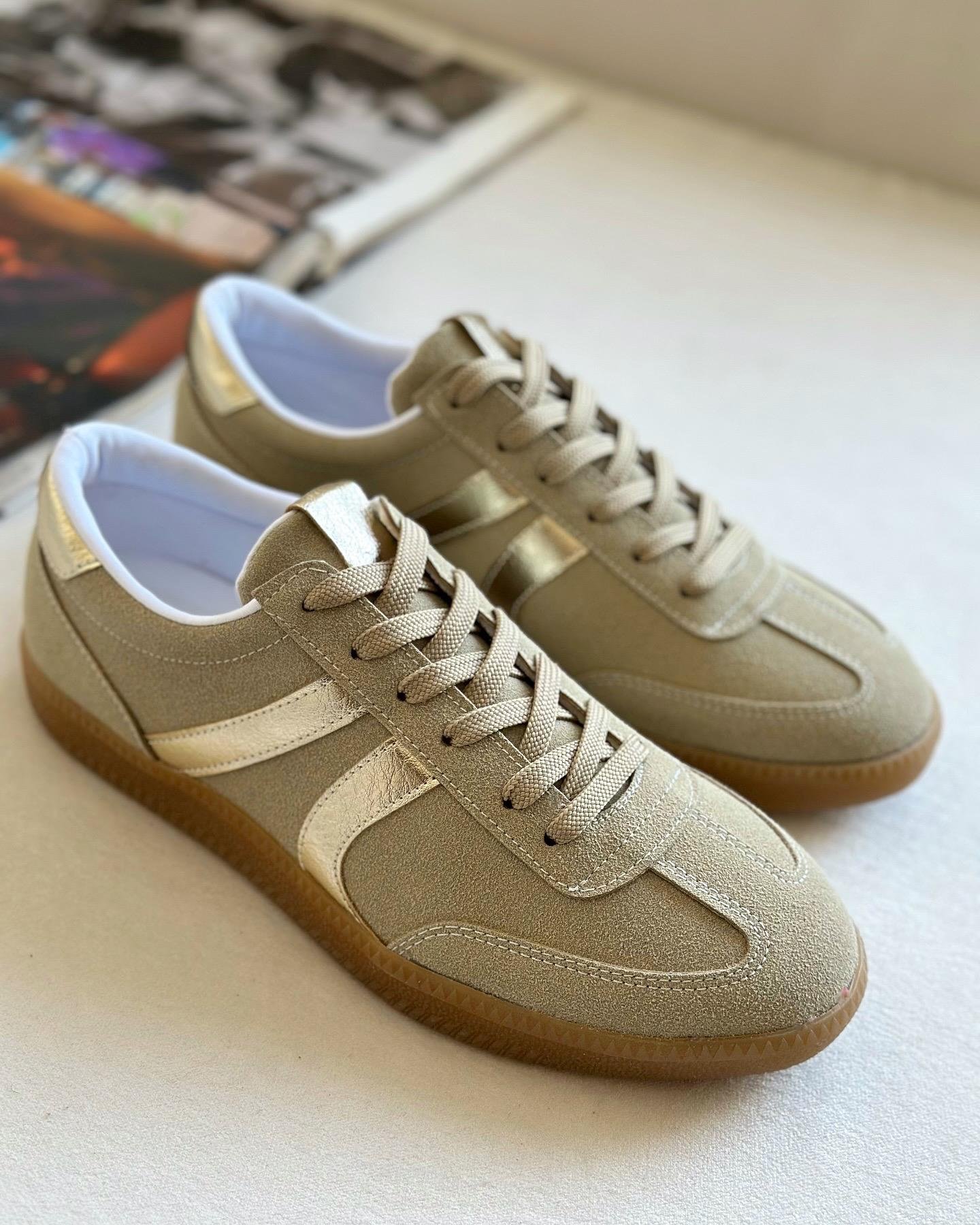 ZUUMSNEAKEROdin Kadın Sneaker - Bej & Altın