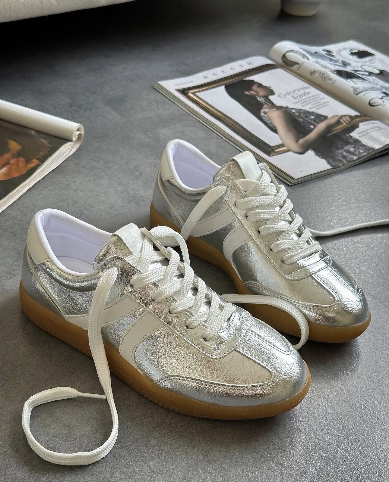 ZUUMSNEAKEROdin Kadın Sneaker - Gümüş & Beyaz