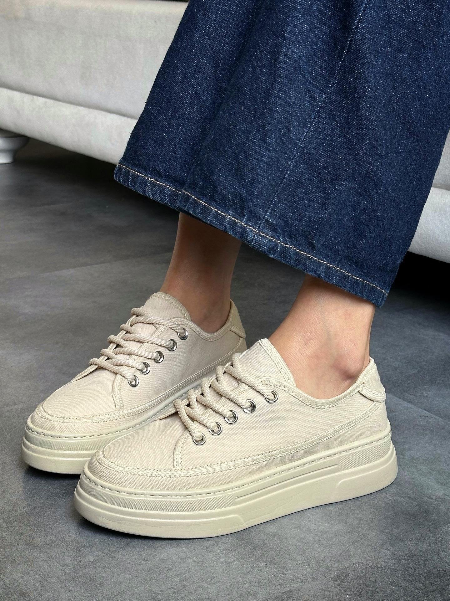 ZUUMSNEAKERPablo Günlük Kadın Sneaker - Bej