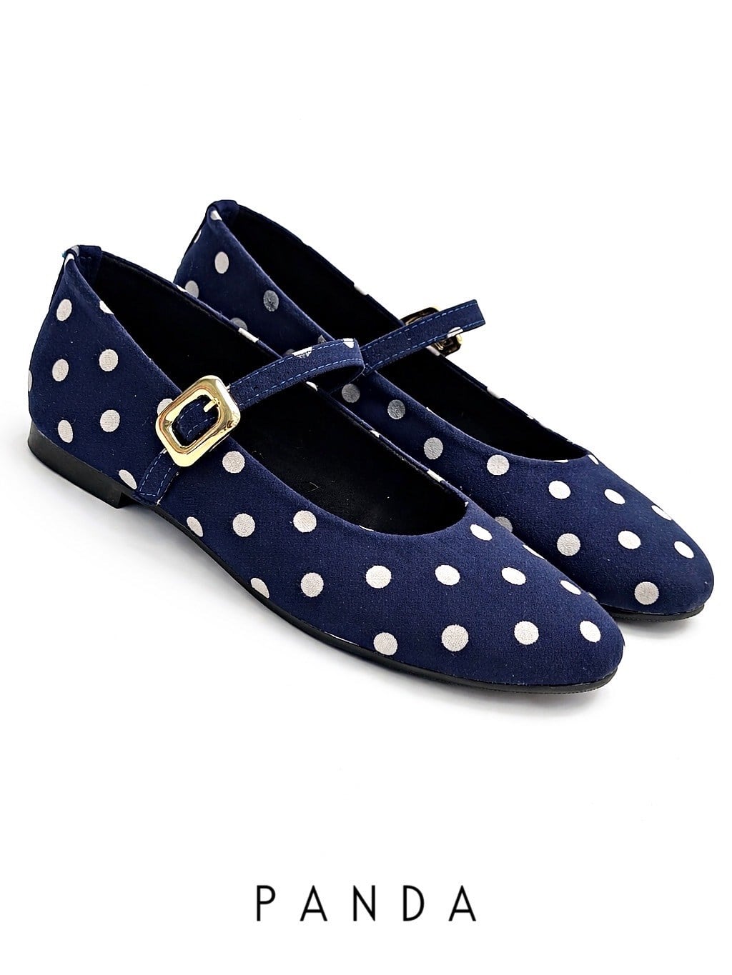 ZUUMBABET & LOAFERPanda Puantiyeli Mary Jane Style - Lacivert