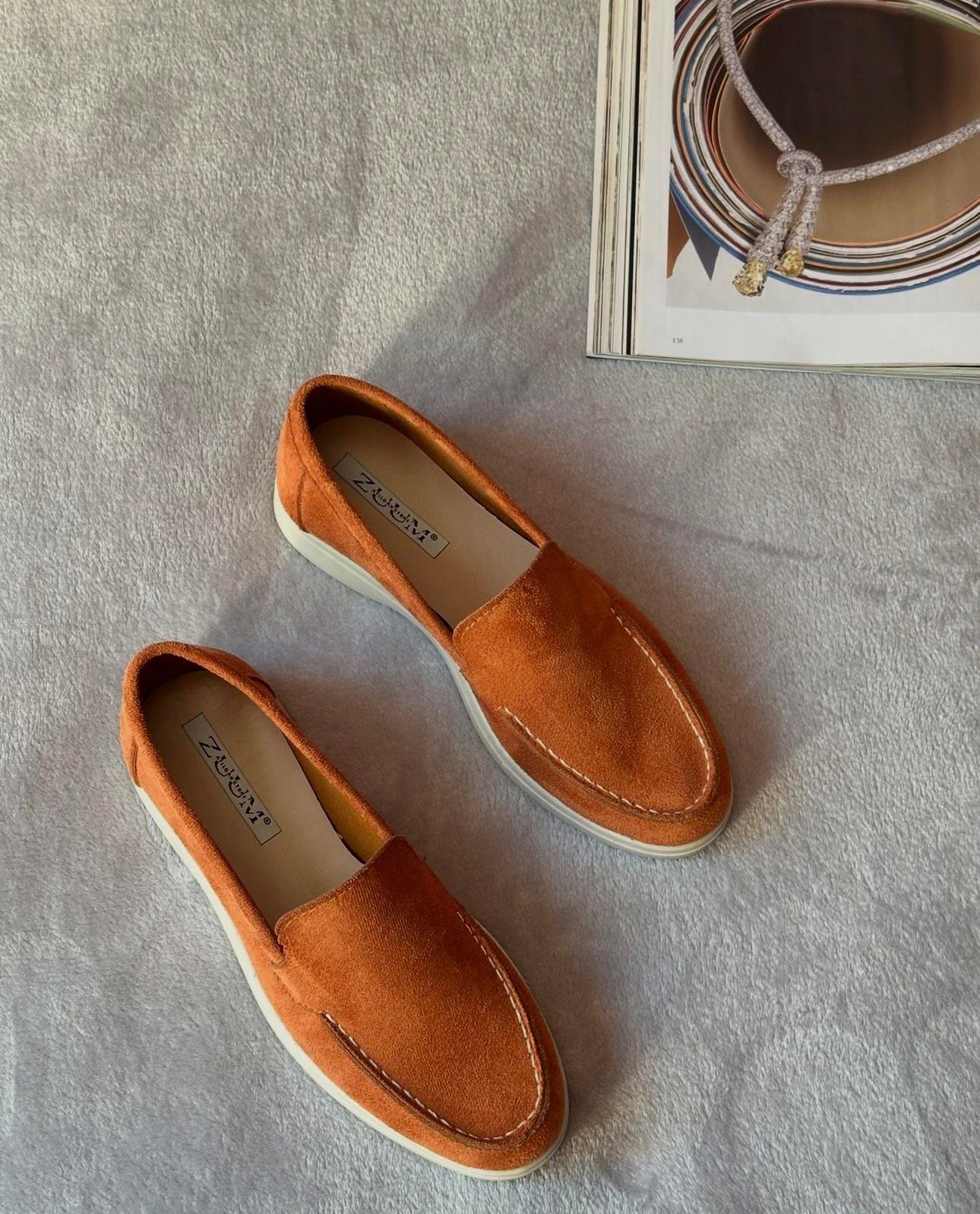 ZUUMMakosen & OxfordPiana Günlük Kadın Loafer - Taba Süet