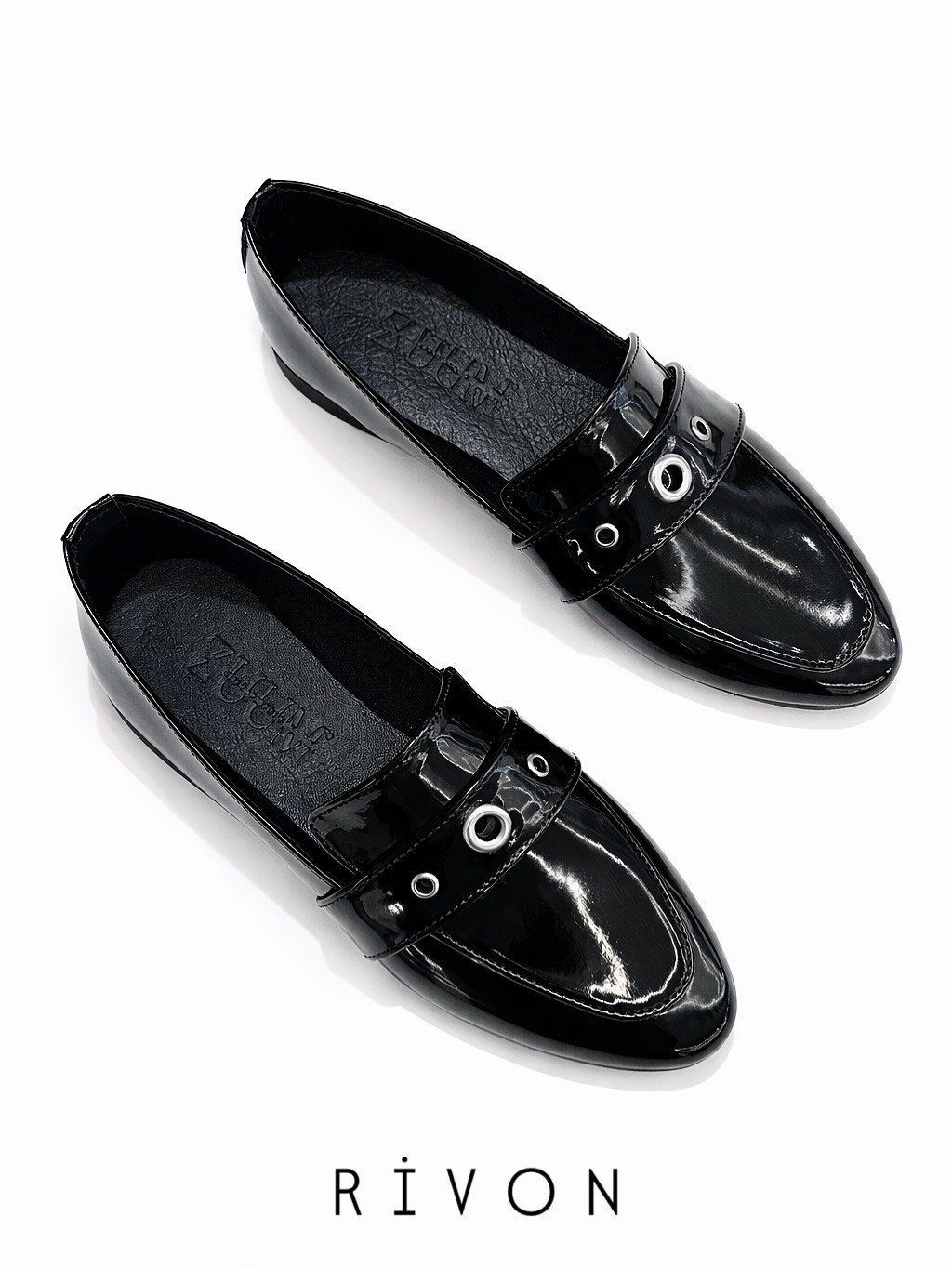ZUUMBABET & LOAFERRivon Günlük Kadın Ayakkabı - Siyah Rugan
