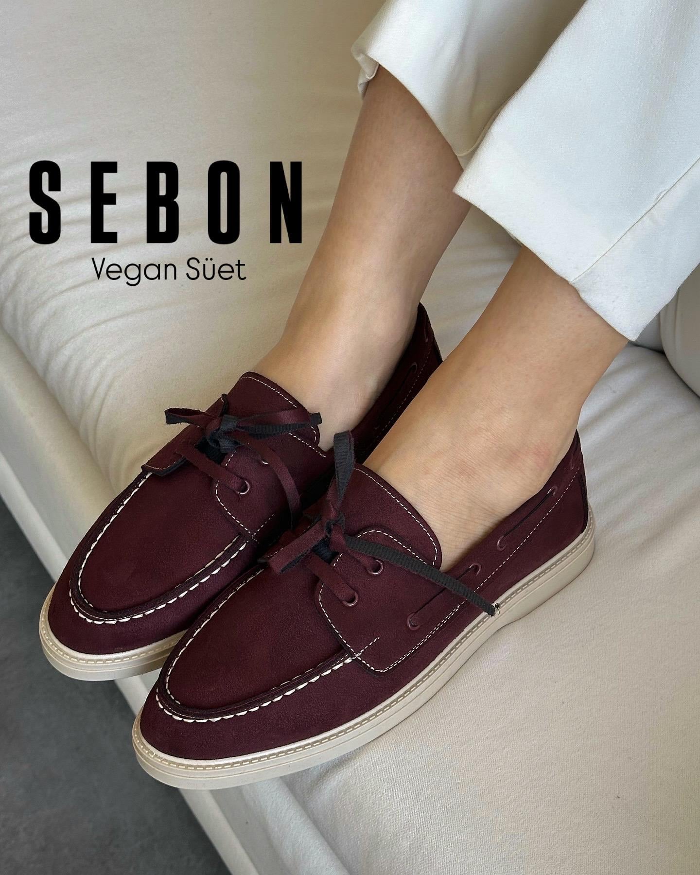 ZUUMMakosen & OxfordSebon Günlük Kadın Loafer - Bordo Süet