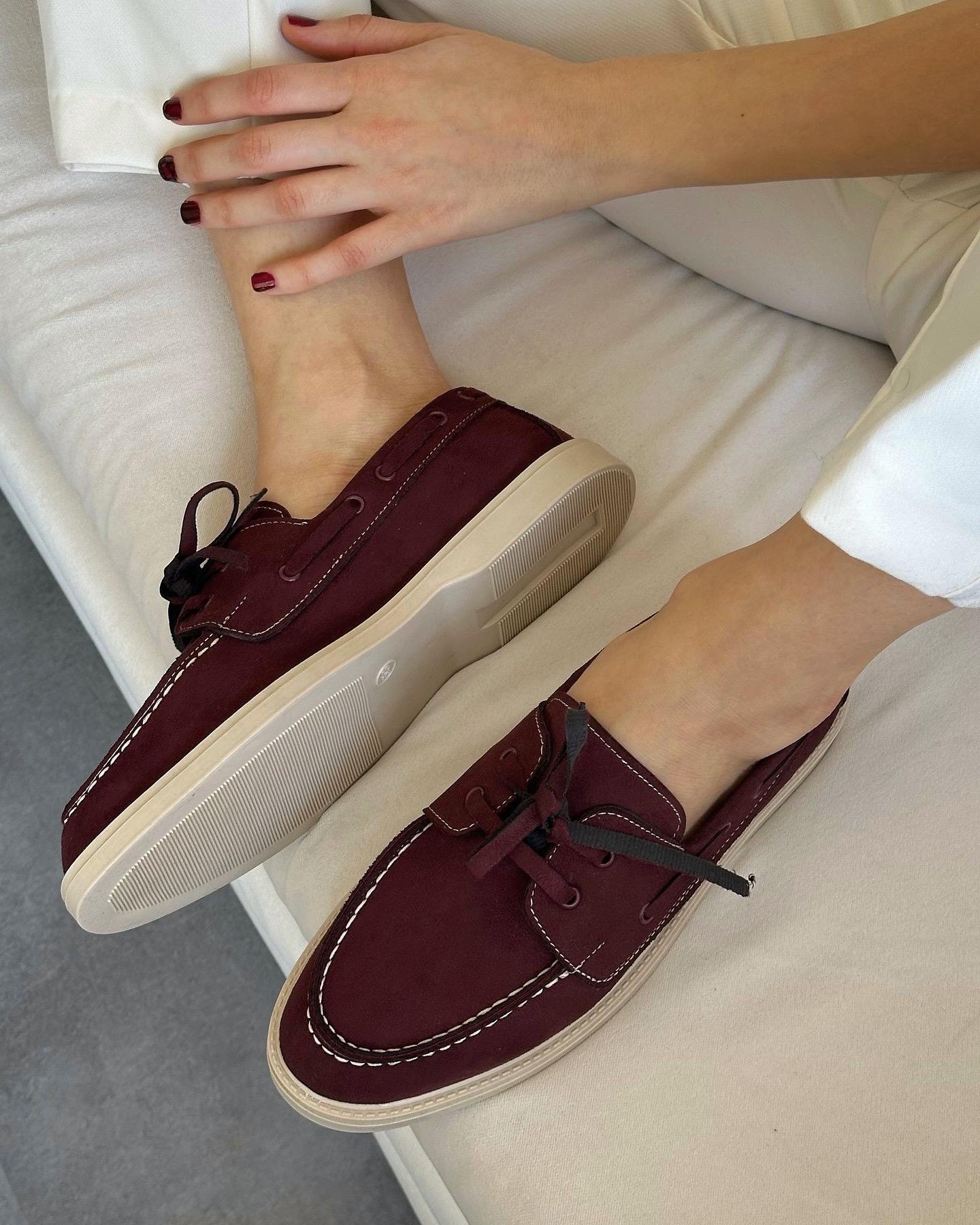 ZUUMMakosen & OxfordSebon Günlük Kadın Loafer - Bordo Süet