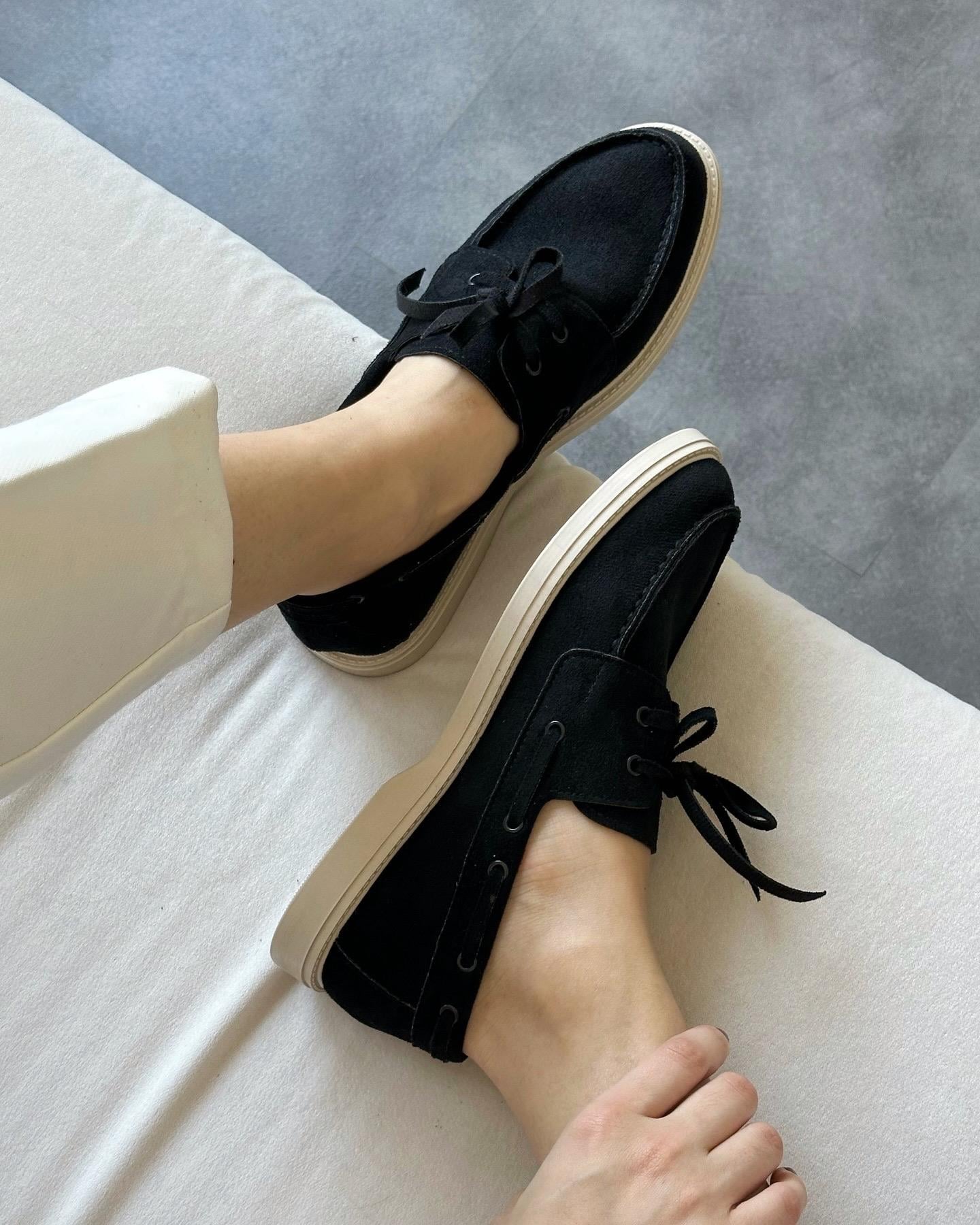 ZUUMMakosen & OxfordSebon Günlük Kadın Loafer - Siyah Süet