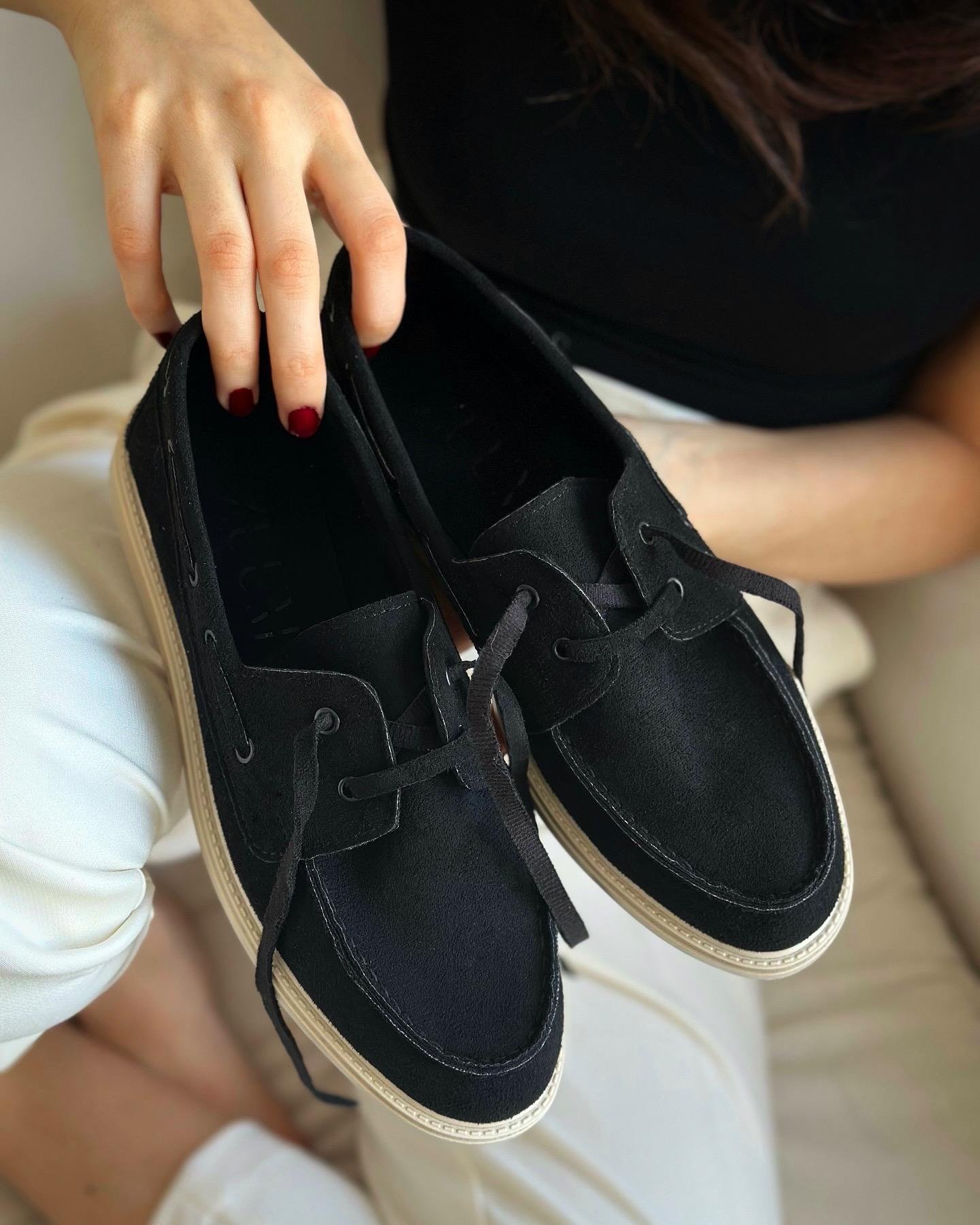 ZUUMMakosen & OxfordSebon Günlük Kadın Loafer - Siyah Süet