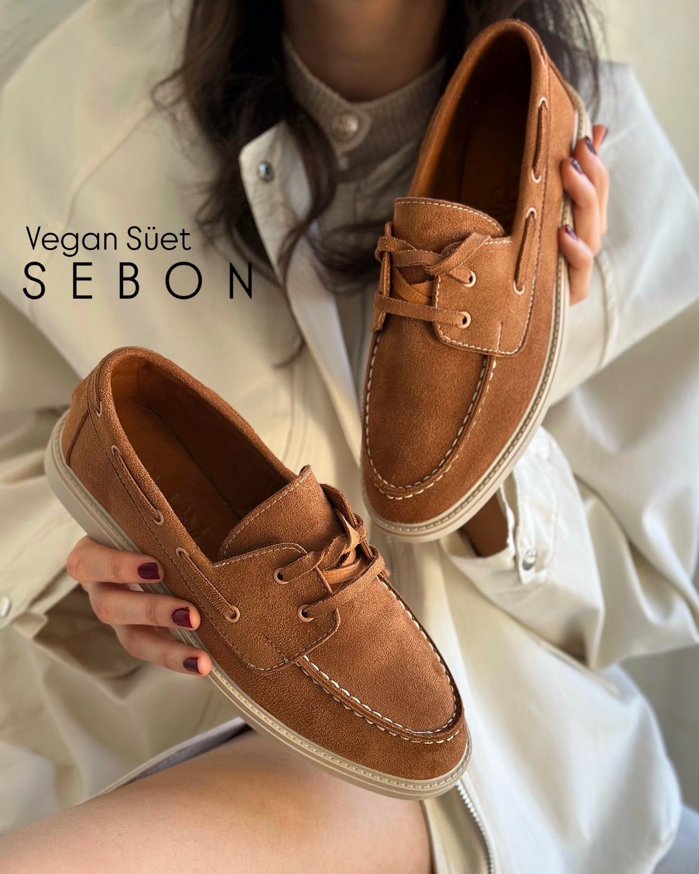 ZUUMMakosen & OxfordSebon Günlük Kadın Loafer - Taba Süet