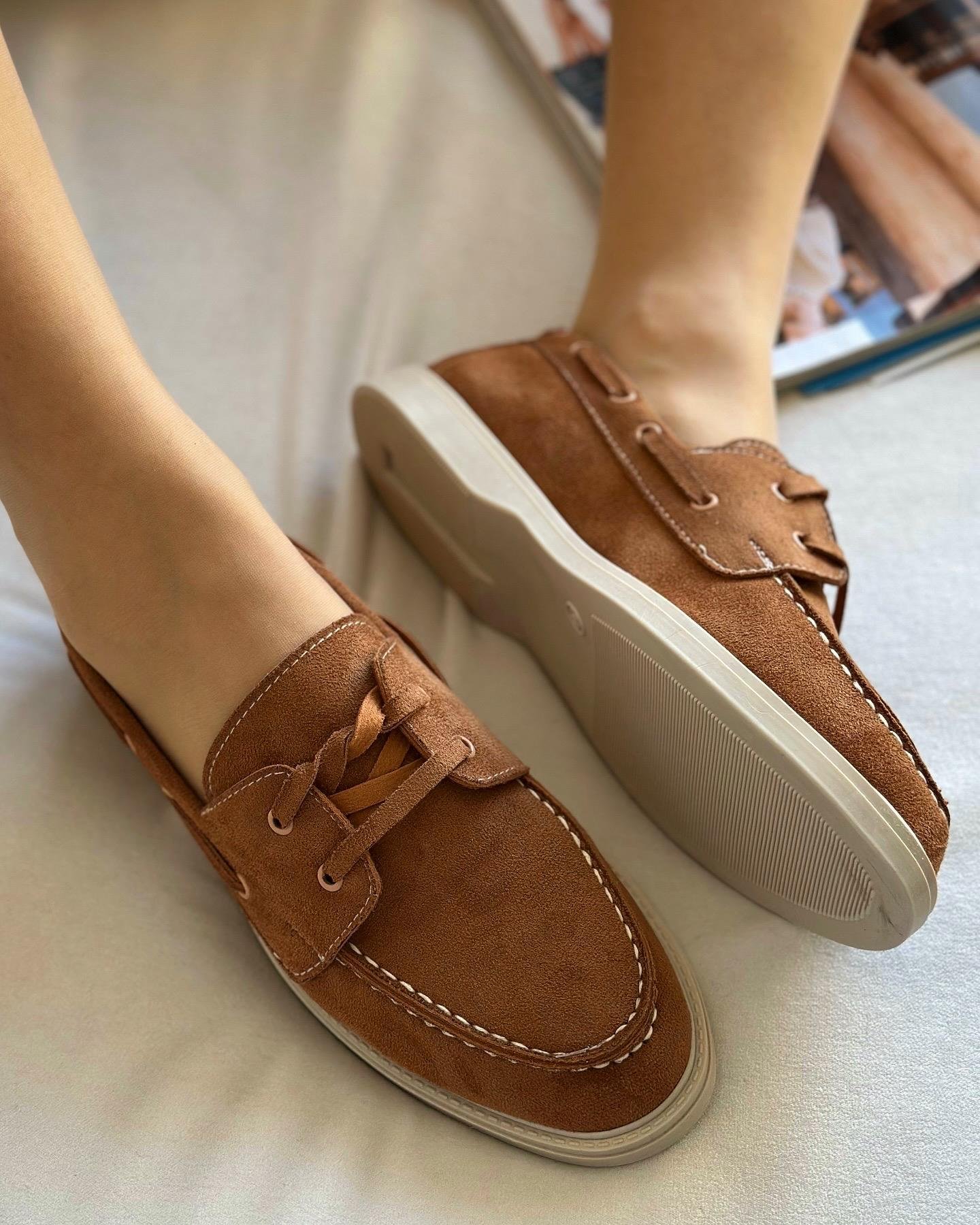ZUUMMakosen & OxfordSebon Günlük Kadın Loafer - Taba Süet