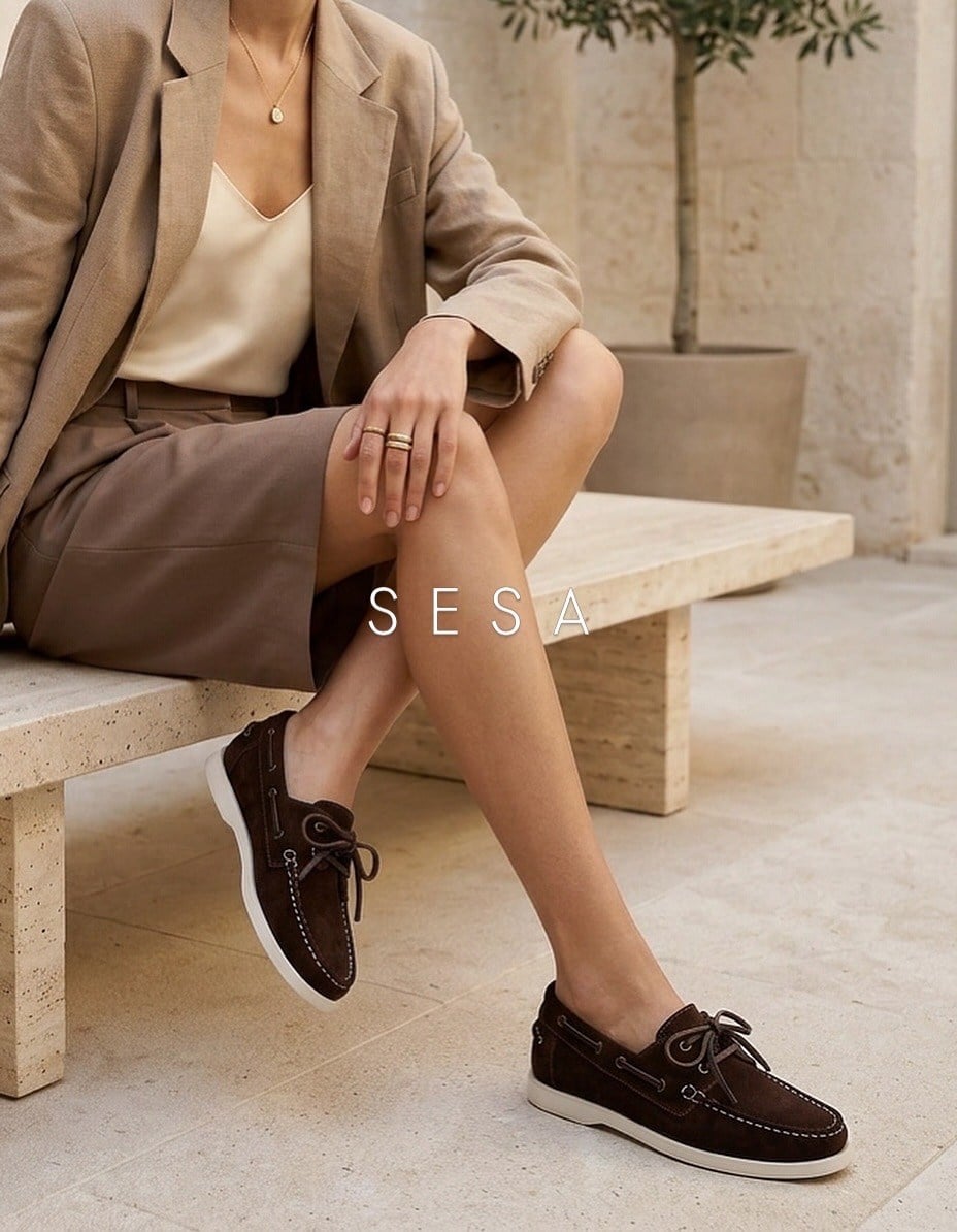 ZUUMBABET & LOAFERSesa % 100 Hakiki Deri/Süet Bağcıklı Kadın Loafer Ayakkabı - Kahve Süet